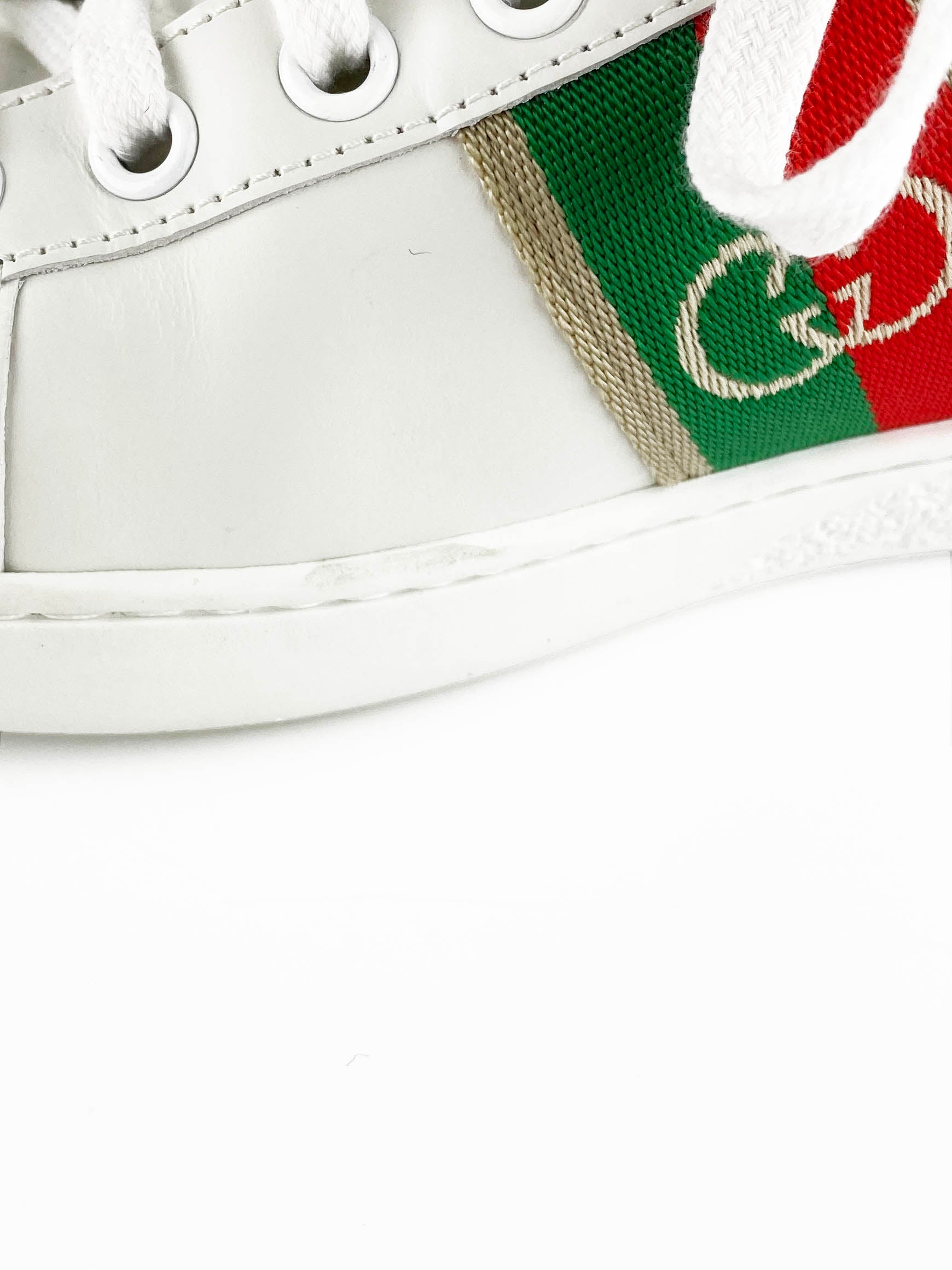 Gucci Ace Sneaker with Interlocking G 37.5