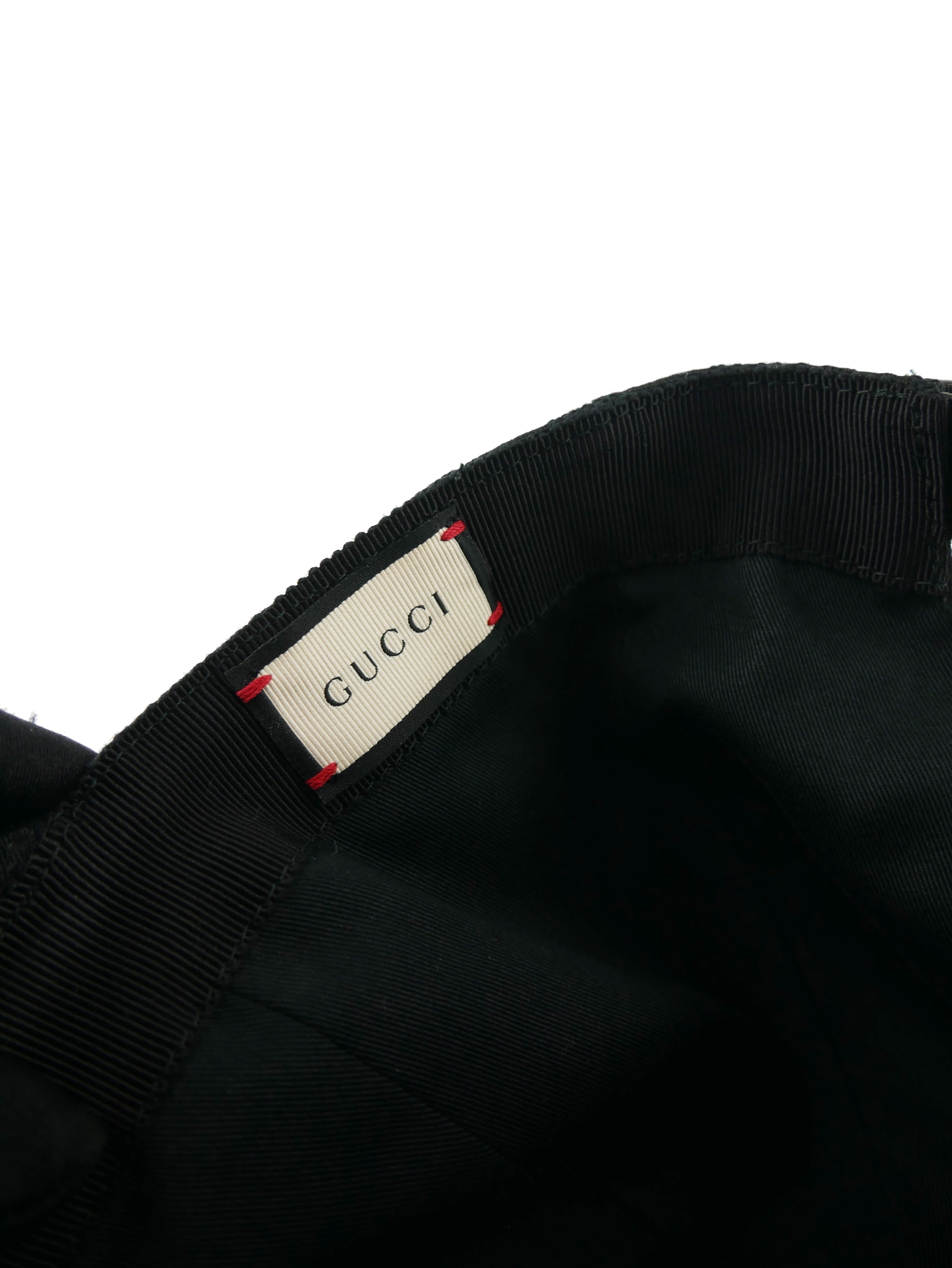 Gucci Original GG Black Web Baseball Hat XL