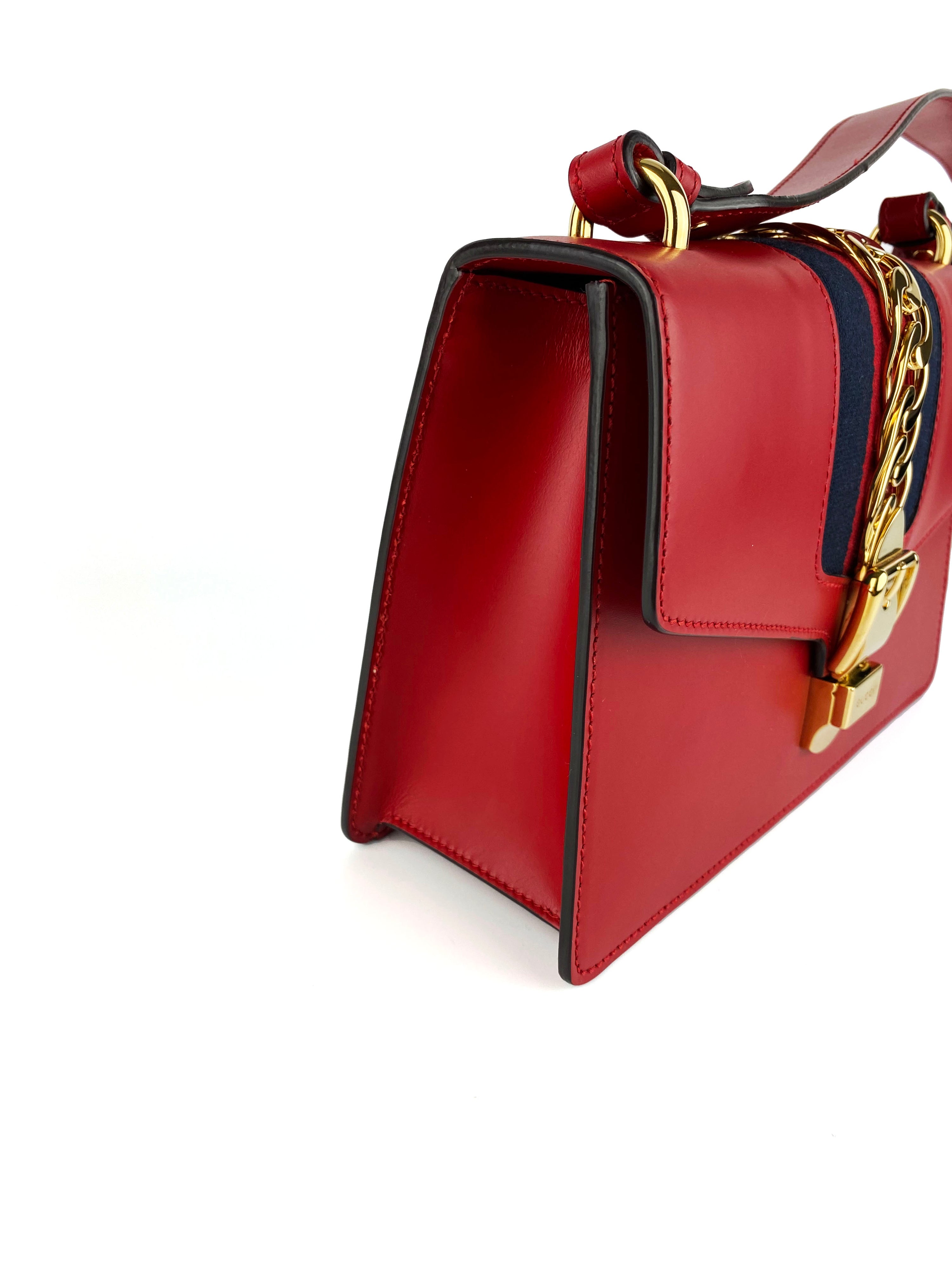 Gucci Sylvie Small Red Crossbody Bag