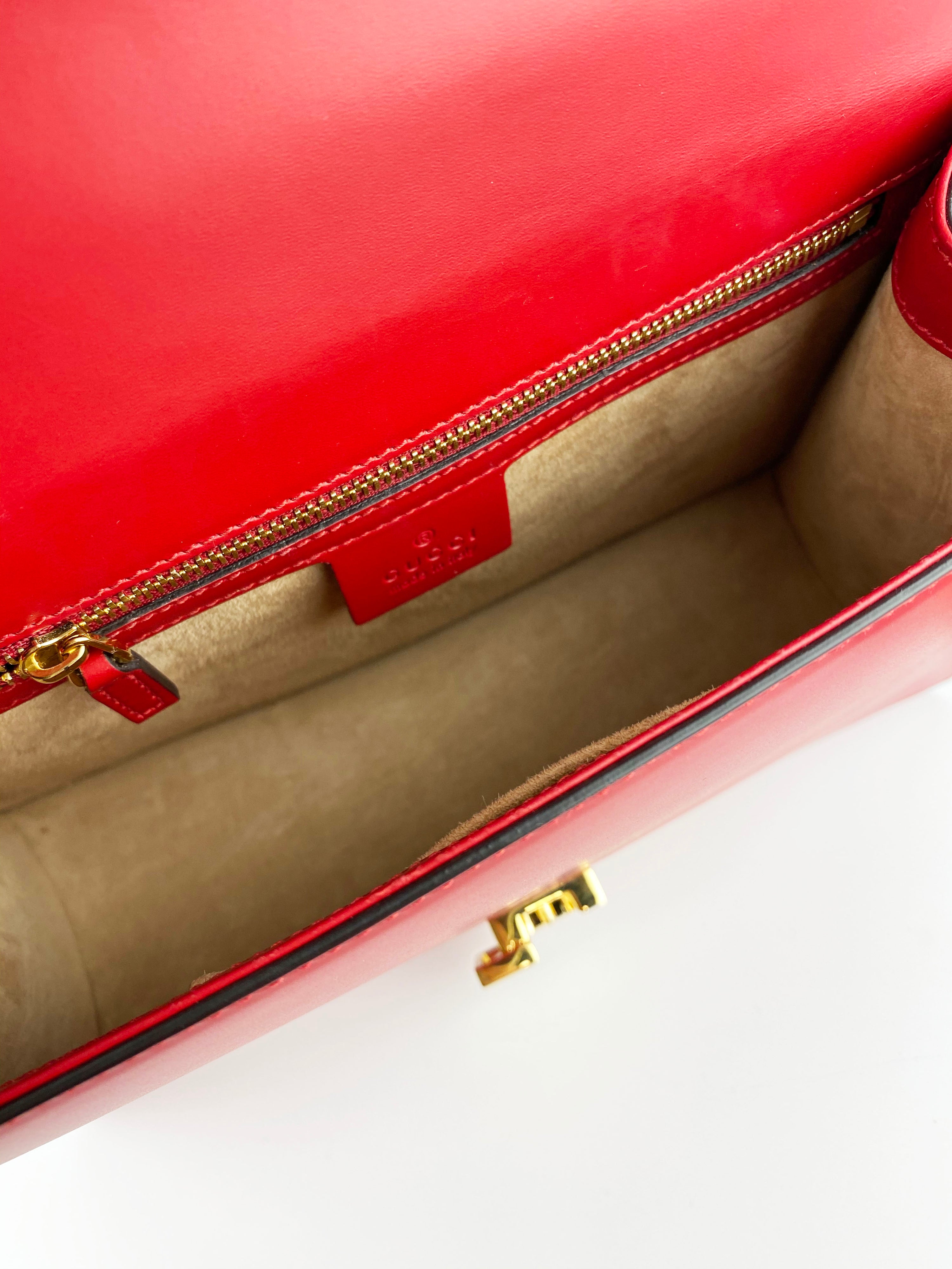 Gucci Sylvie Small Red Crossbody Bag