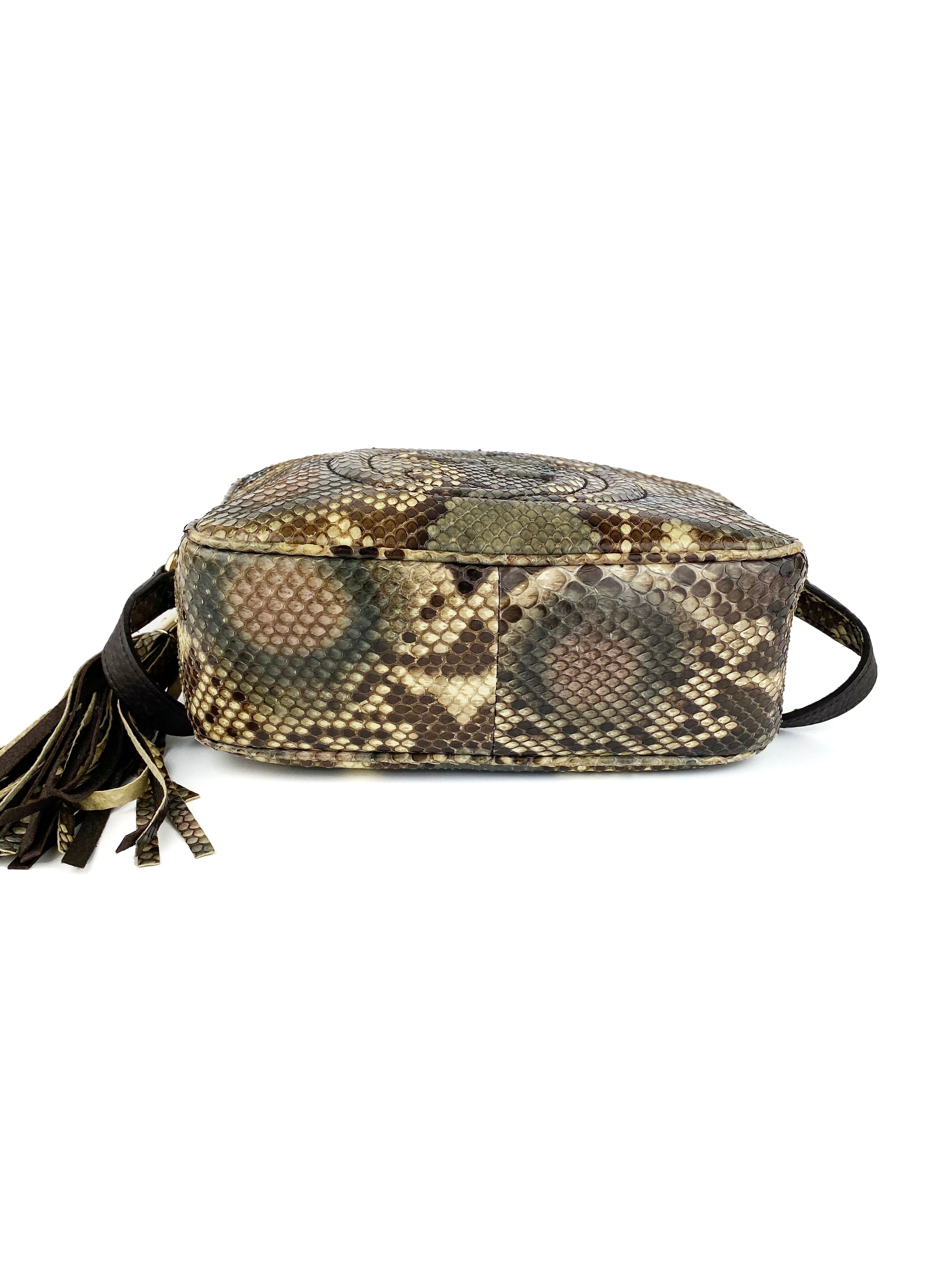 Gucci Snakeskin Small Soho Disco Bag