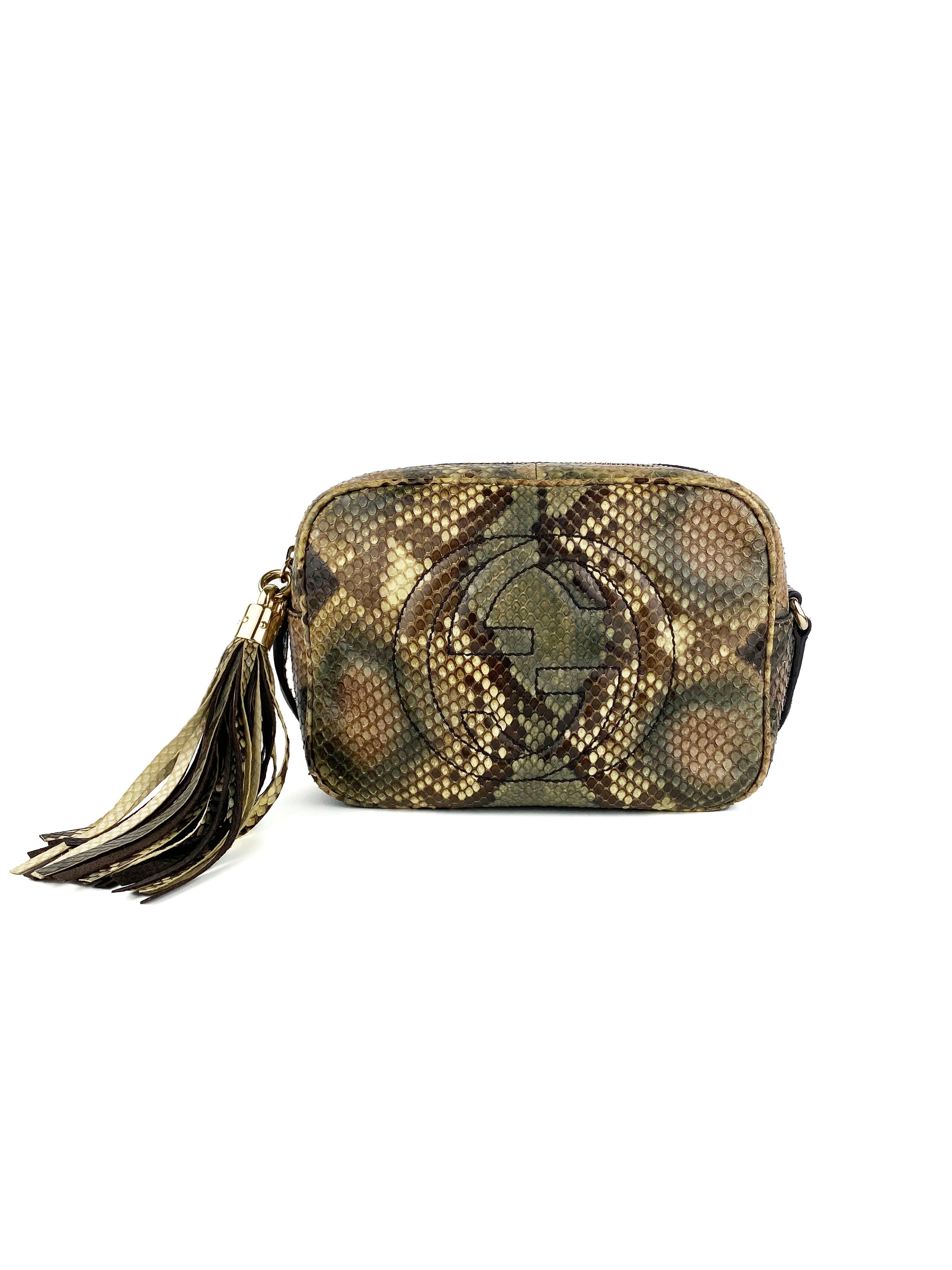 Gucci Snakeskin Small Soho Disco Bag