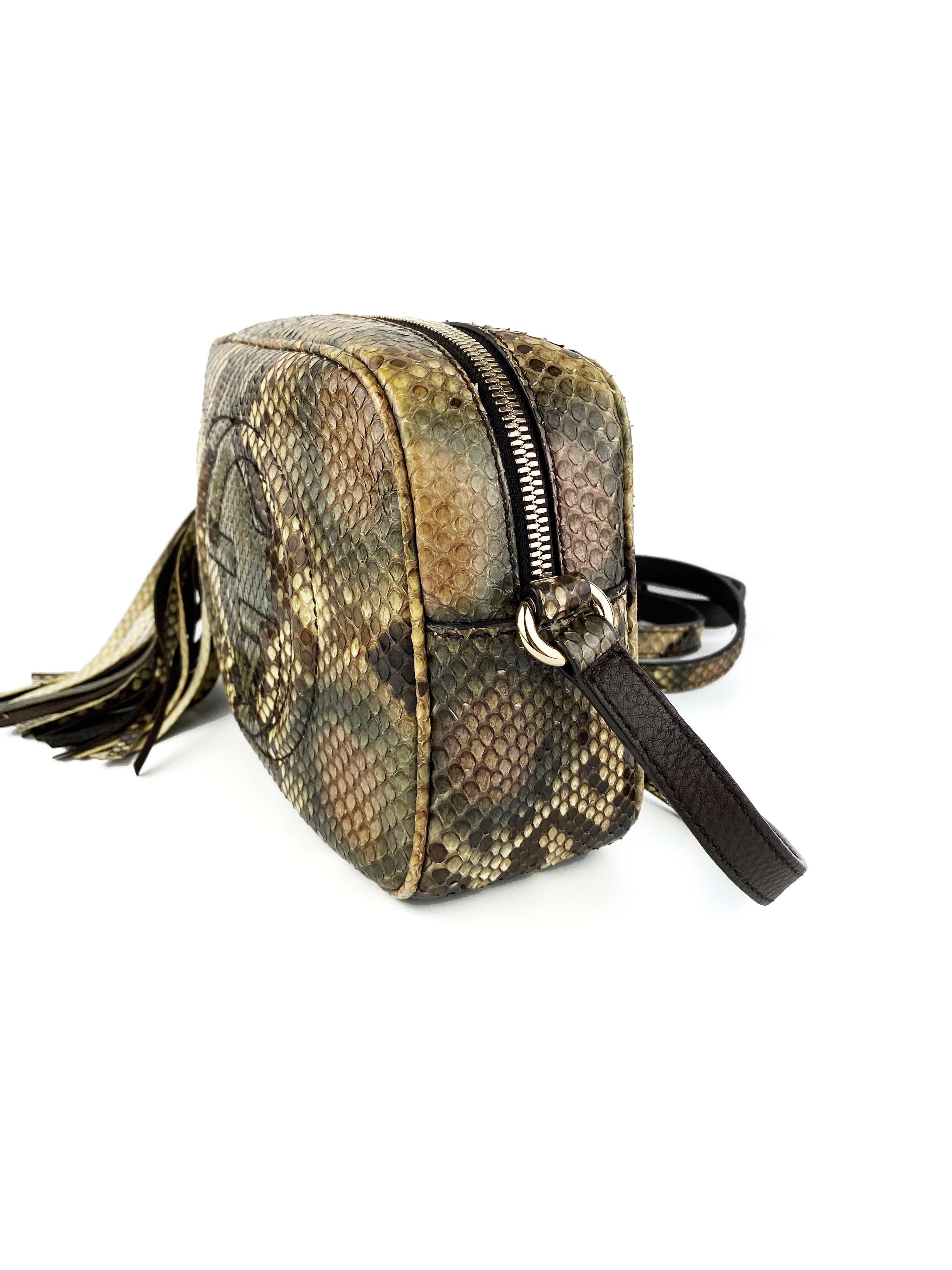 Gucci Snakeskin Small Soho Disco Bag