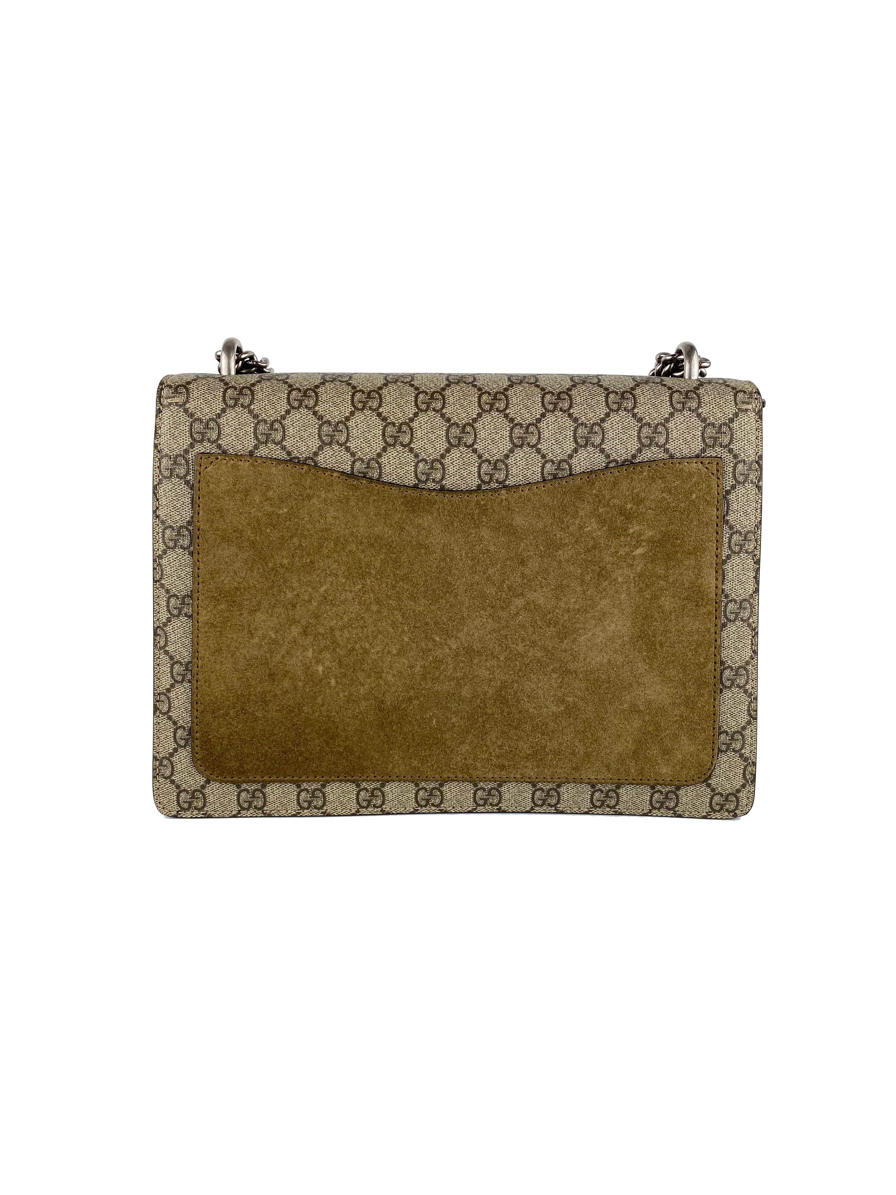 Gucci Dionysus Bag with Taupe Suede Trim