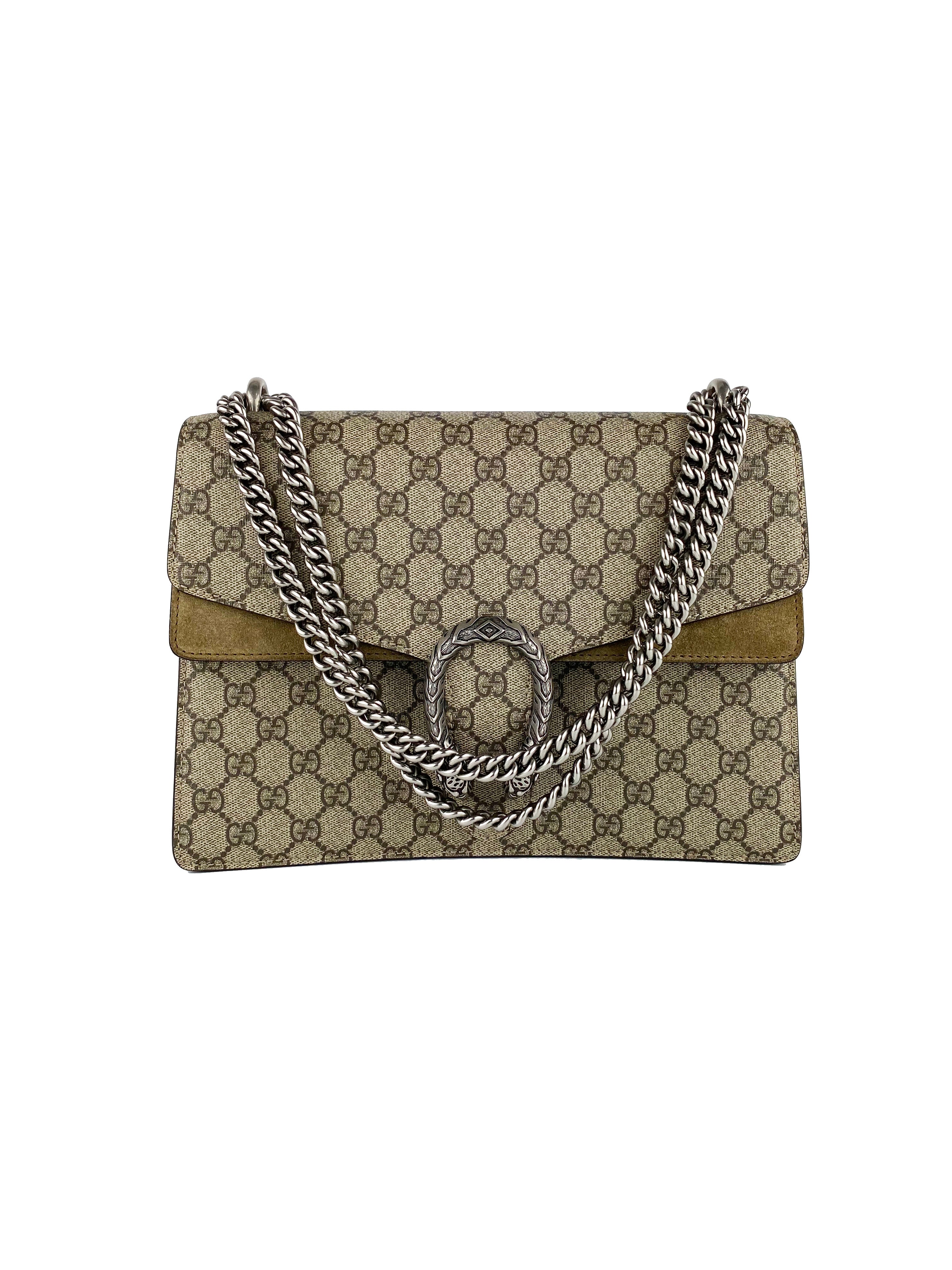 Gucci Dionysus Bag with Taupe Suede Trim