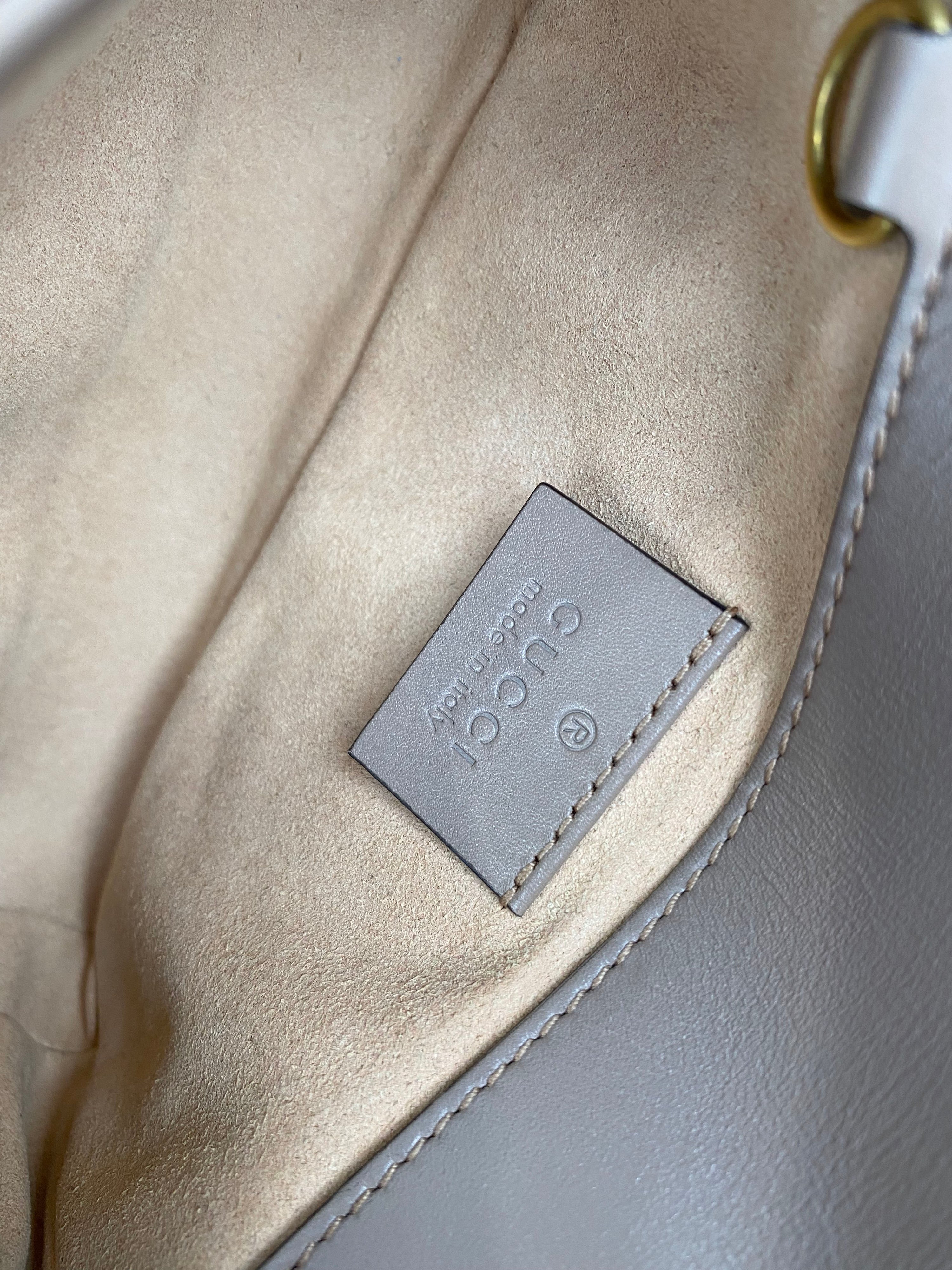 Gucci Dusty Pink Super Mini Marmont Bag