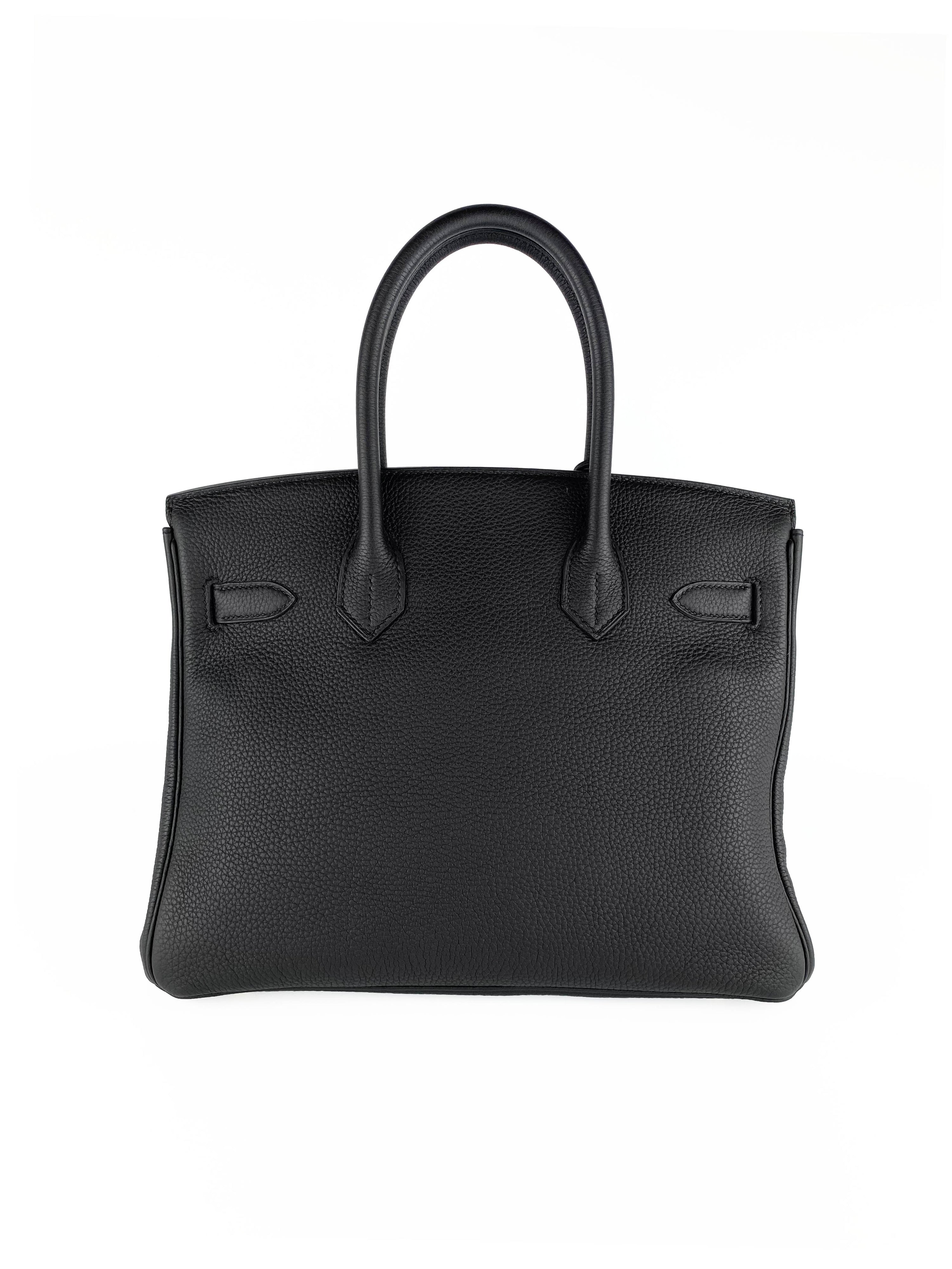 Hermes Birkin 30 Bag Noir