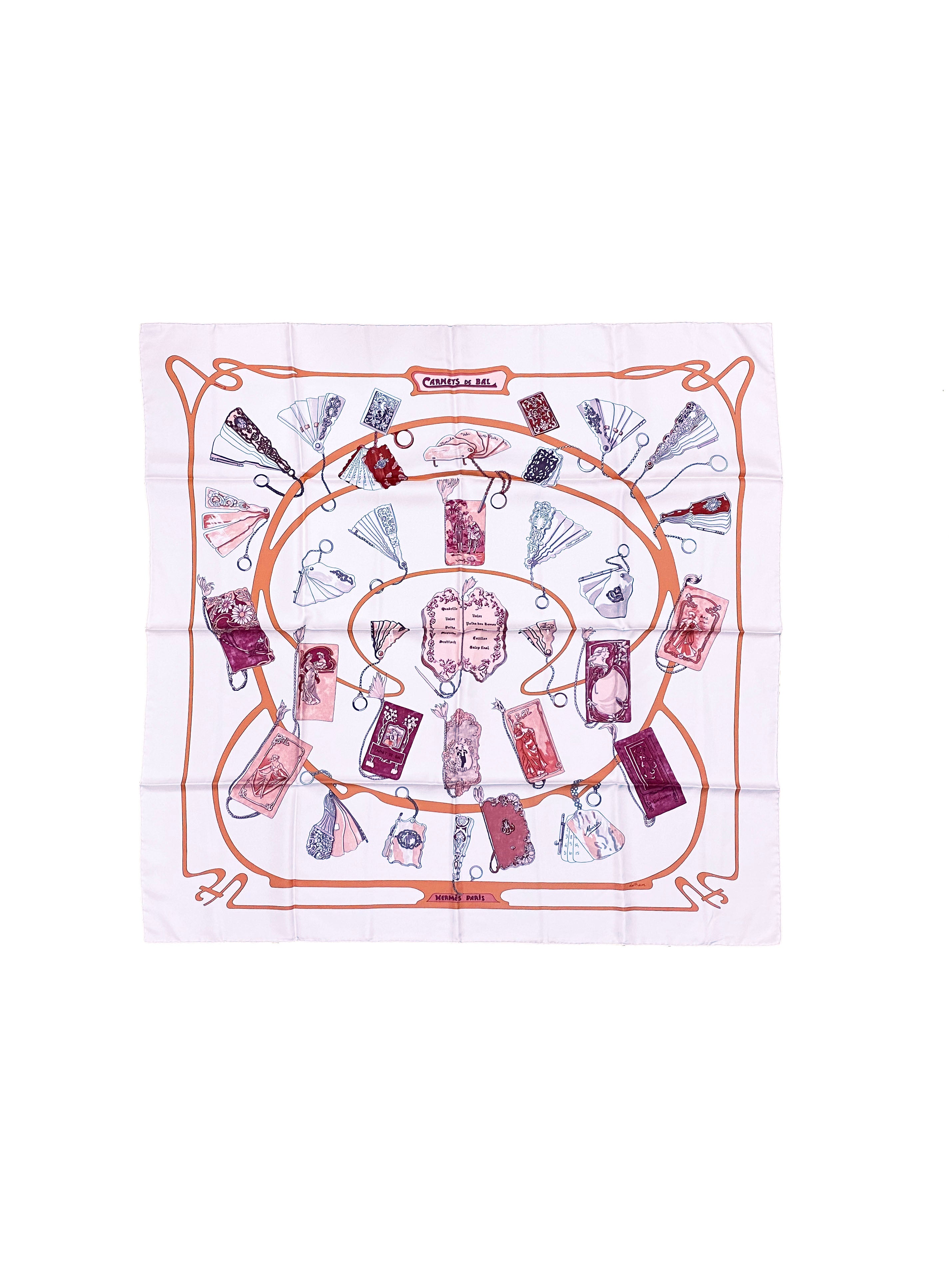 Hermes Carnets de Bal 2007 Scarf