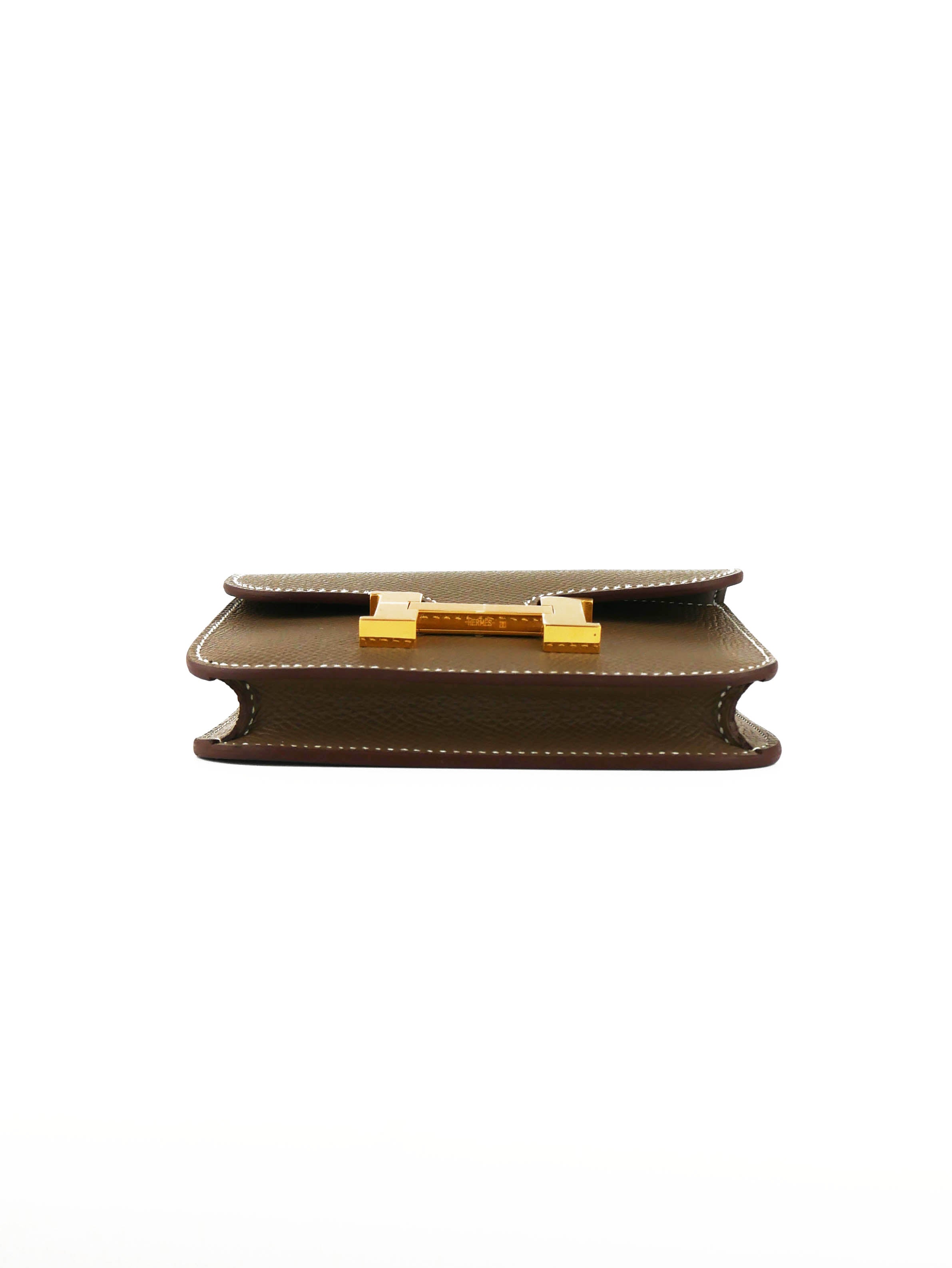 Hermes Etoupe Constance Slim Wallet