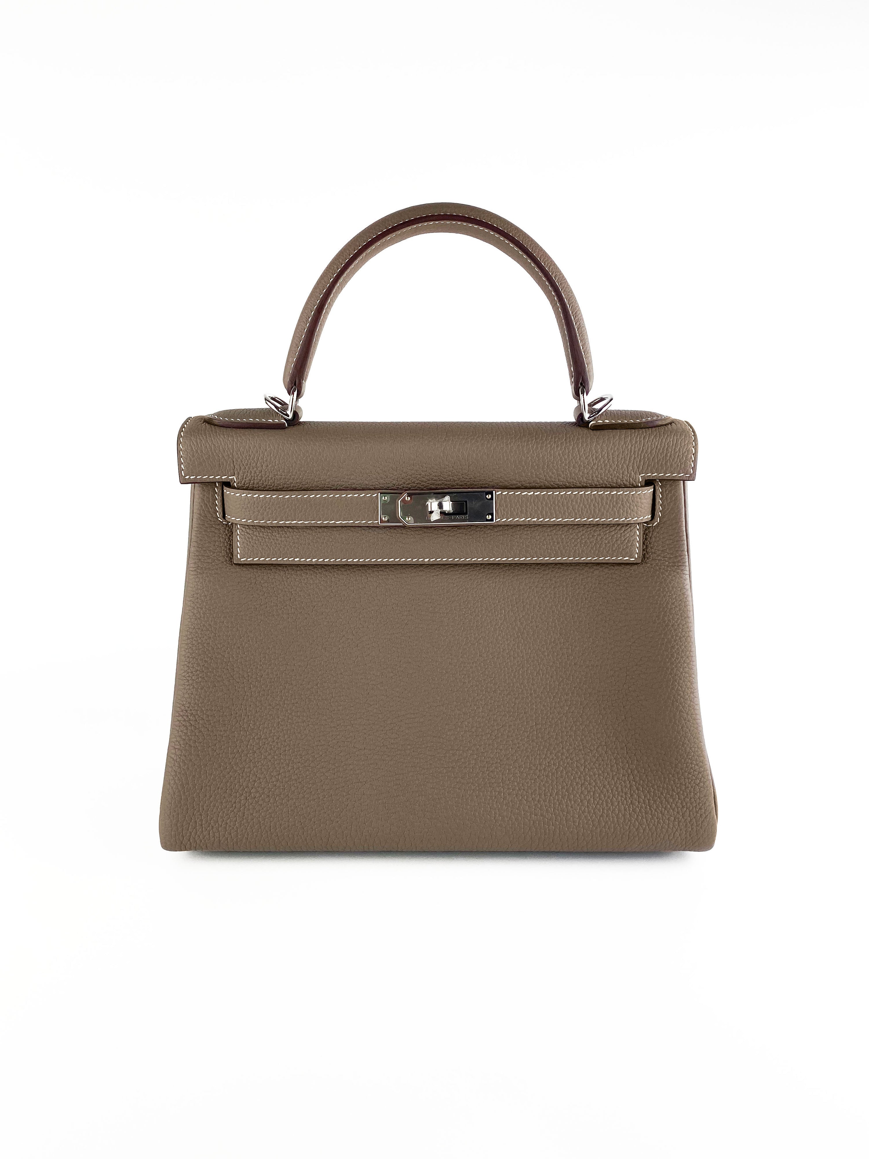 Hermes Etoupe Kelly 28 Bag