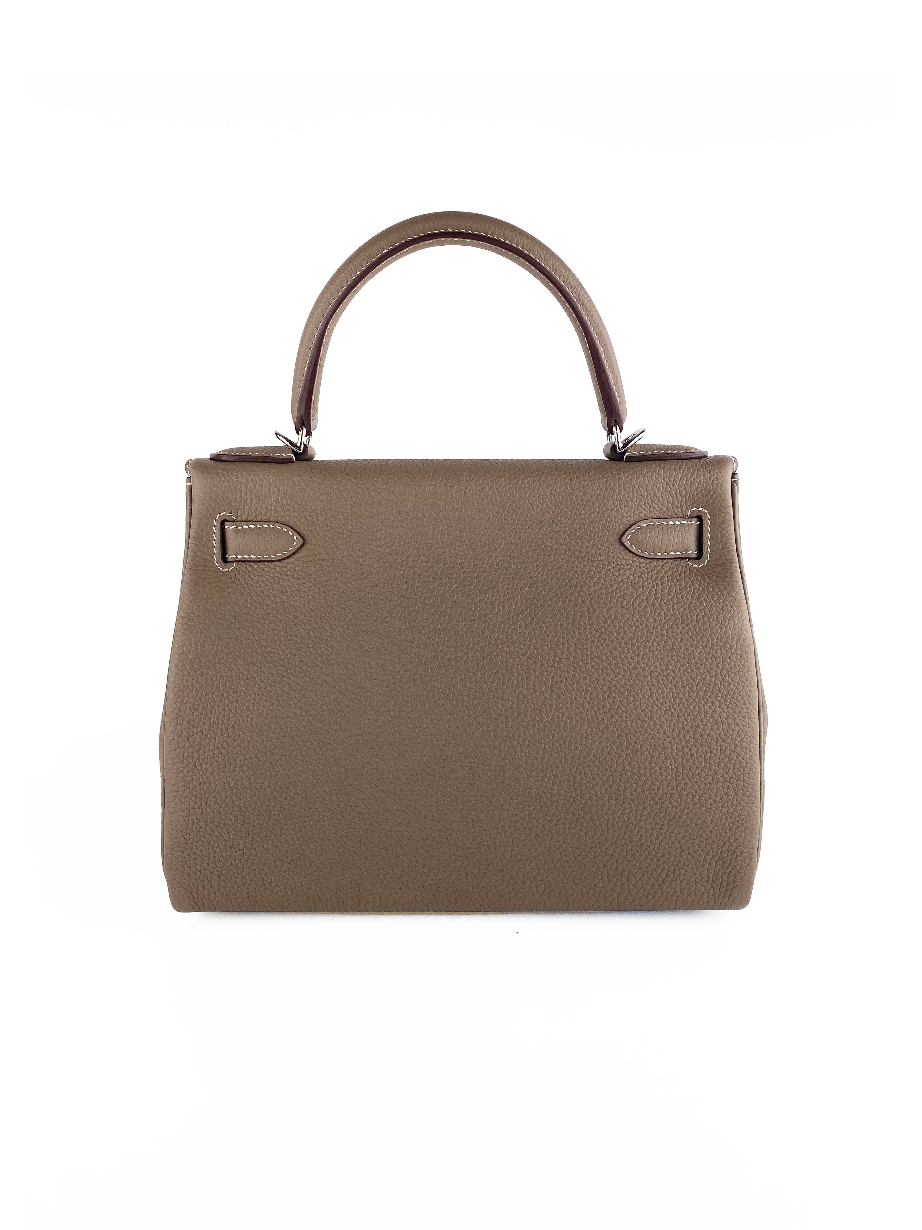 Hermes Etoupe Kelly 28 Bag