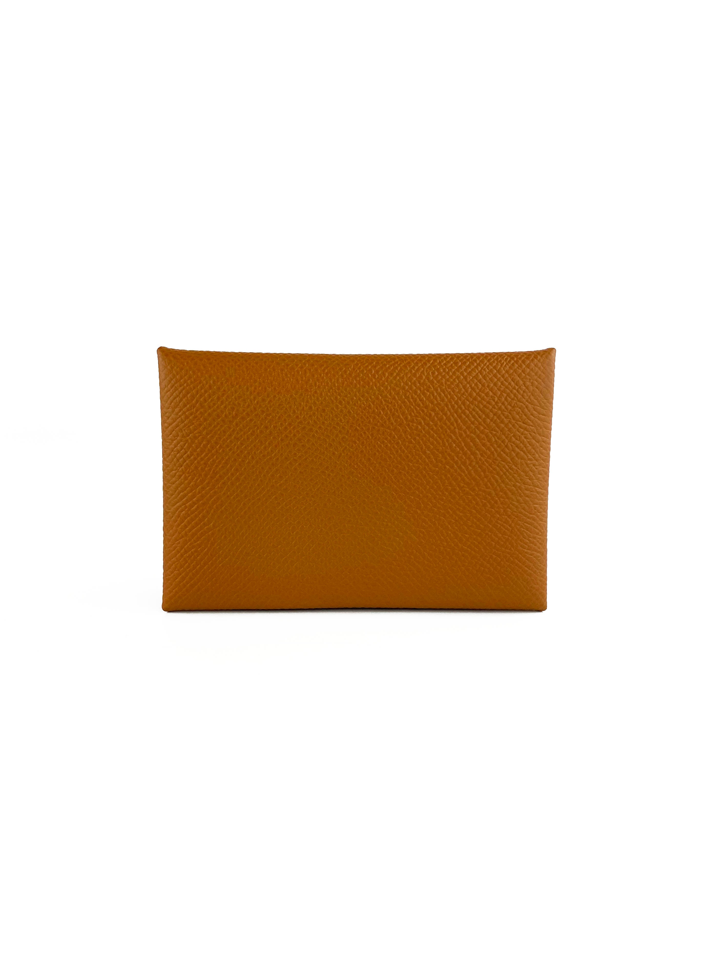 Hermes Gold Calvi Card Holder