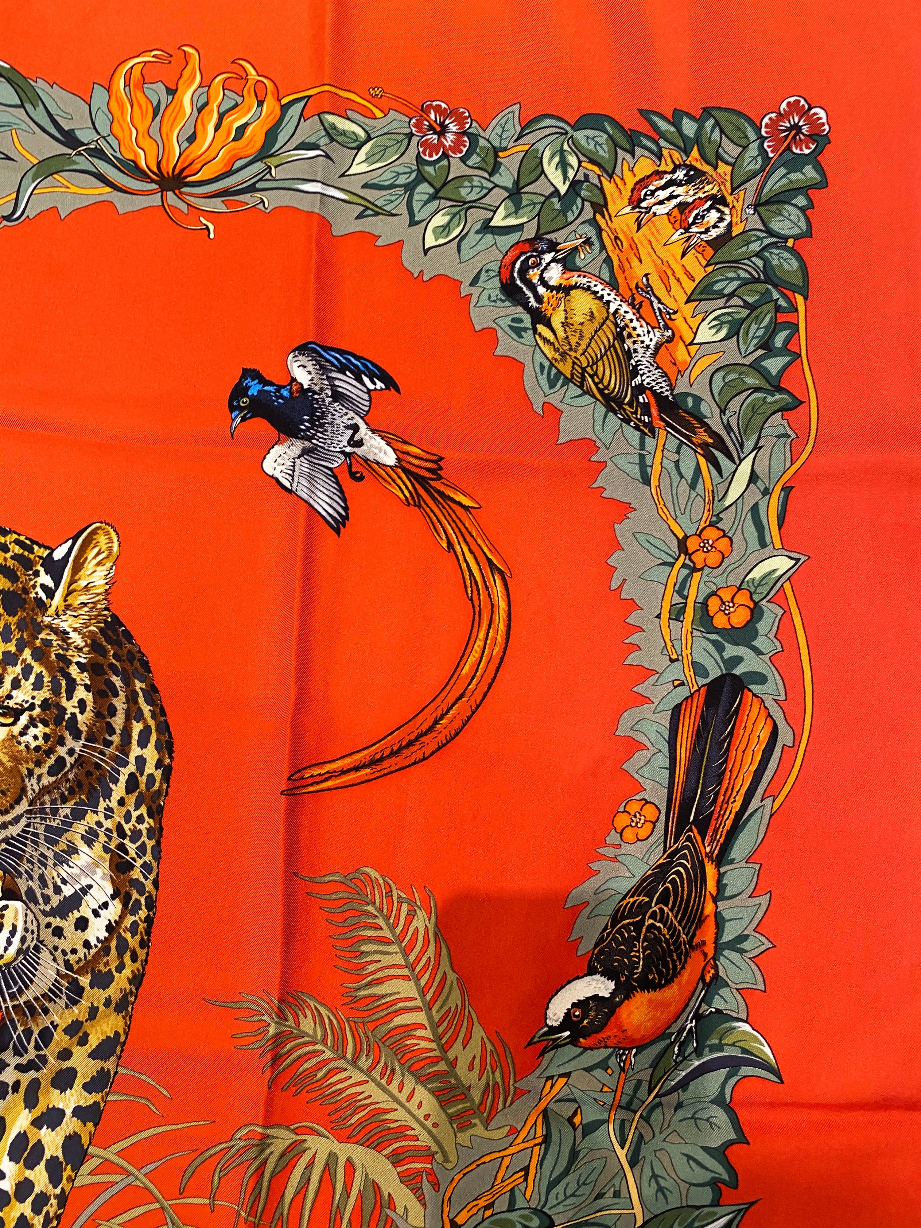 Hermes Leopard Scarf