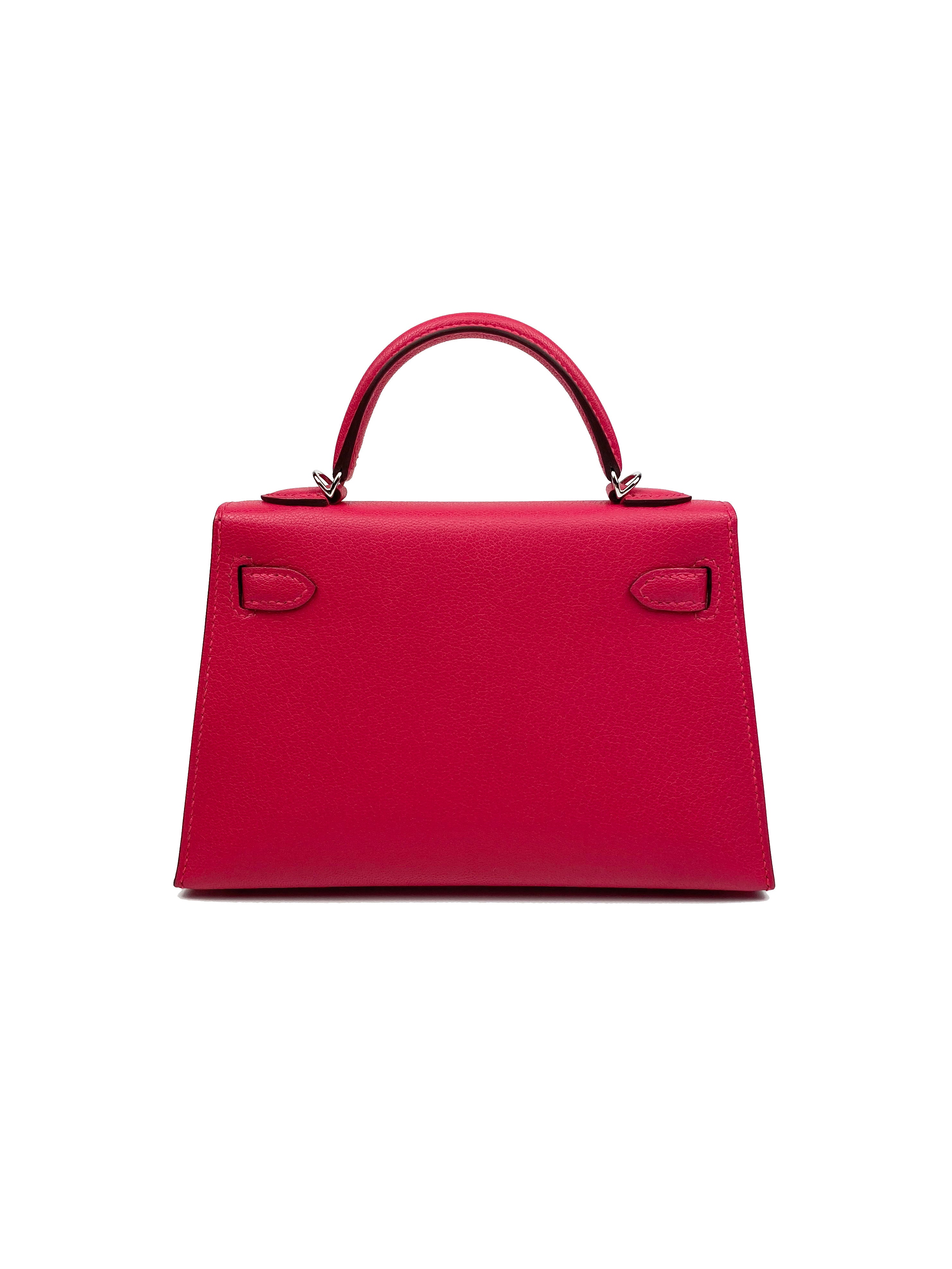 Hermes Mini Kelly Rose Extreme Bag