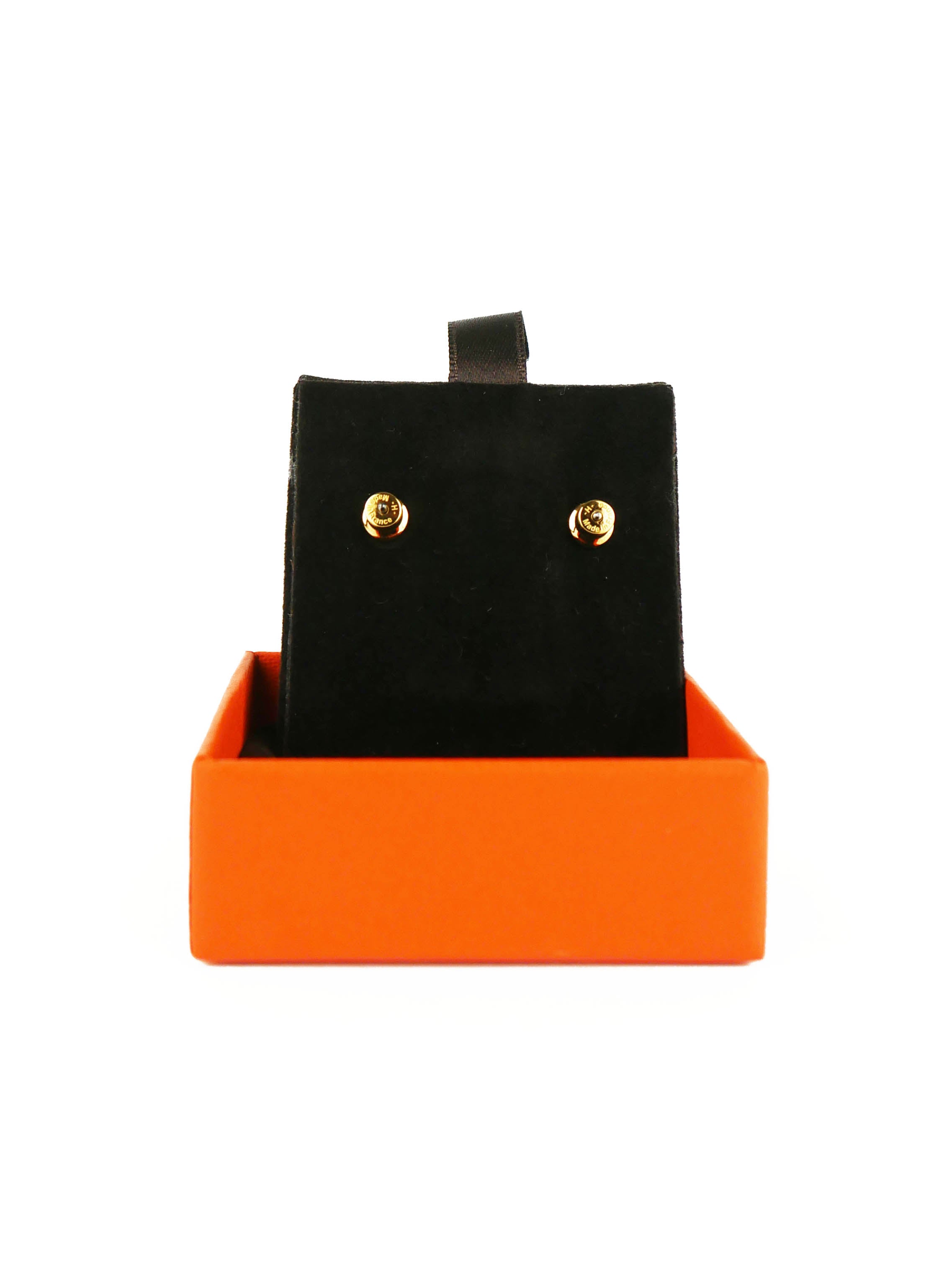 Hermes Black Pop H Earrings