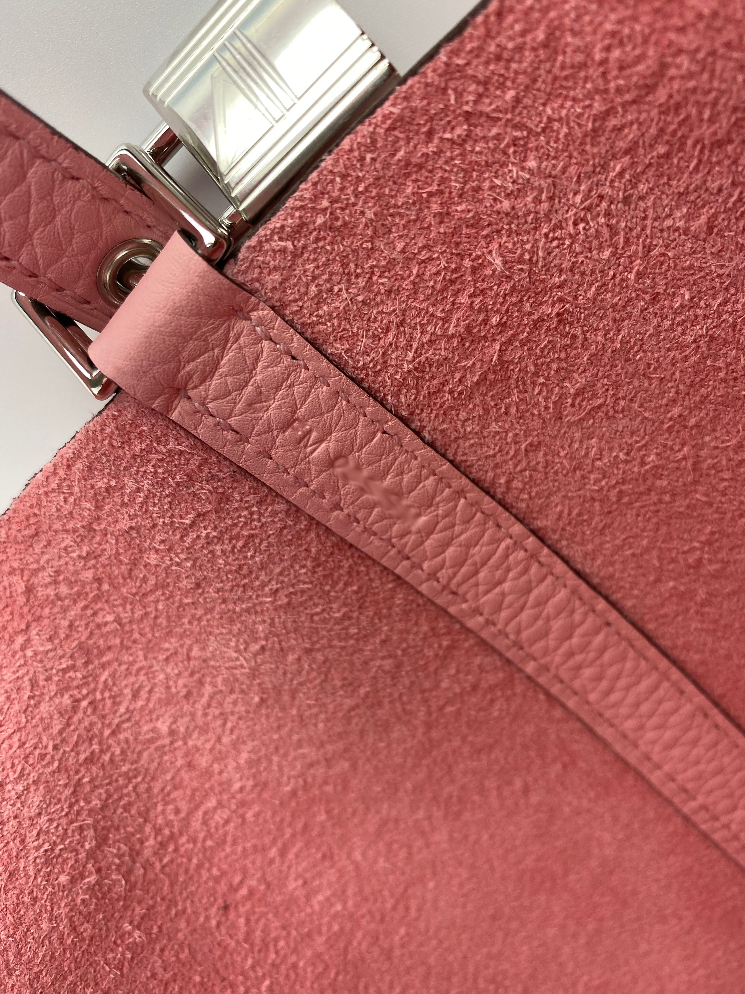 Hermes Rose Sakura Picotin Lock 18 Bag