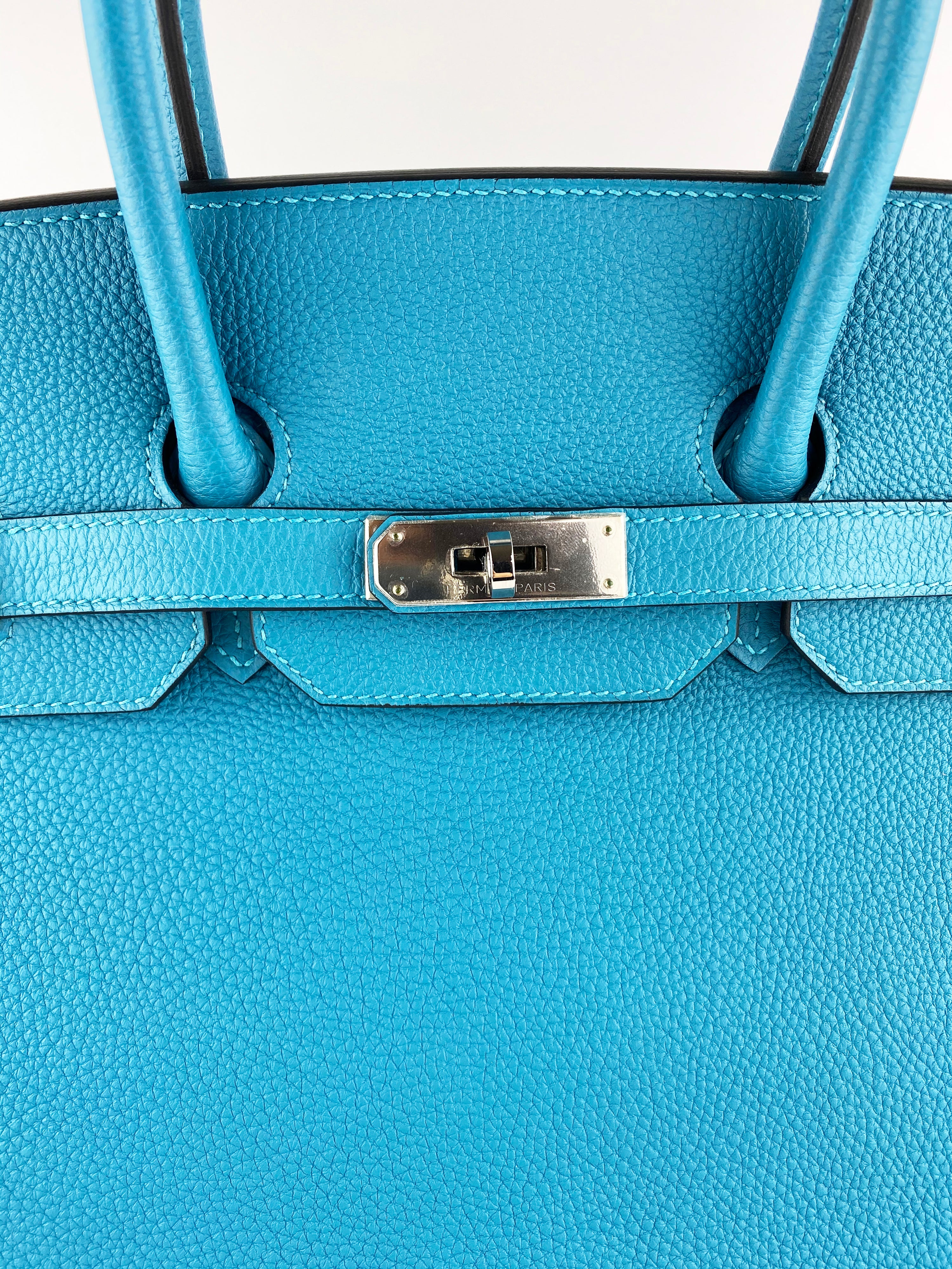 Hermes Turquoise Togo Leather Birkin 35