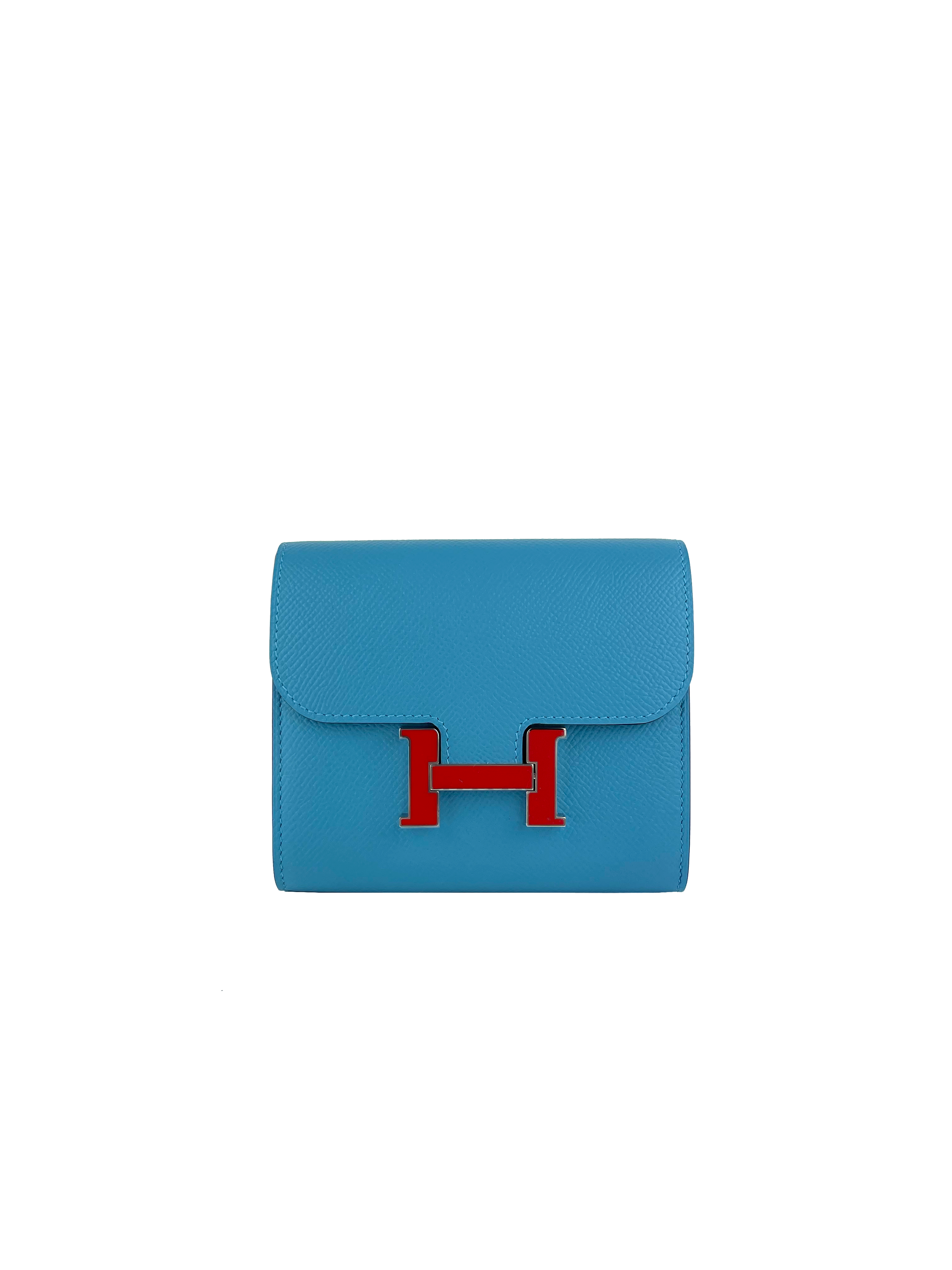 Hermes Light Blue Constance Wallet