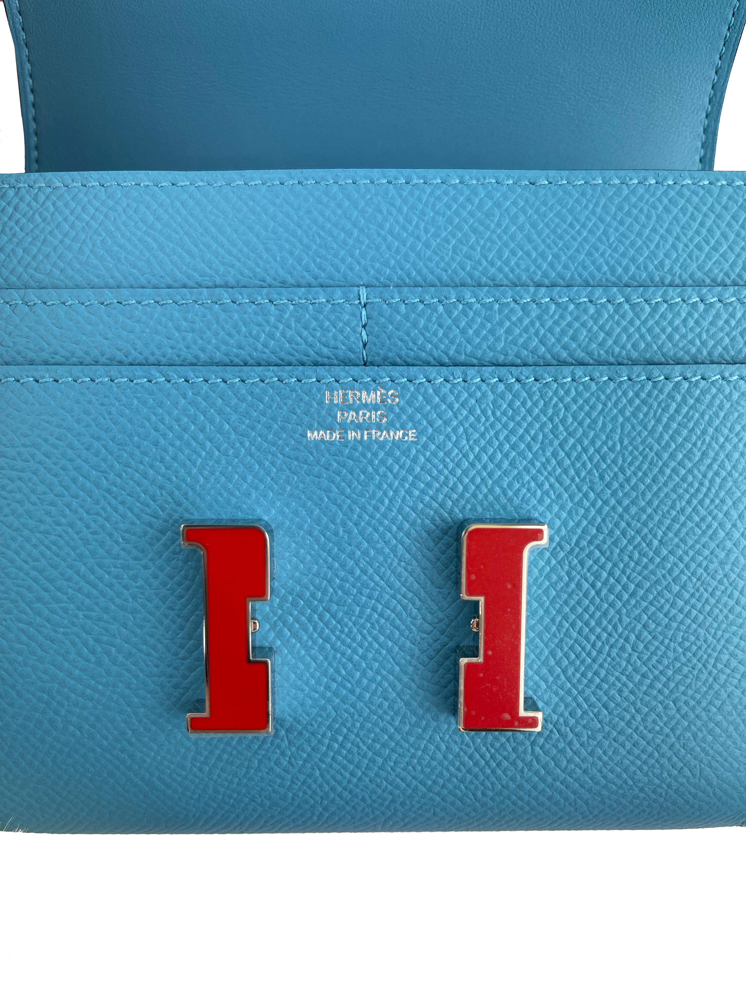 Hermes Light Blue Constance Wallet