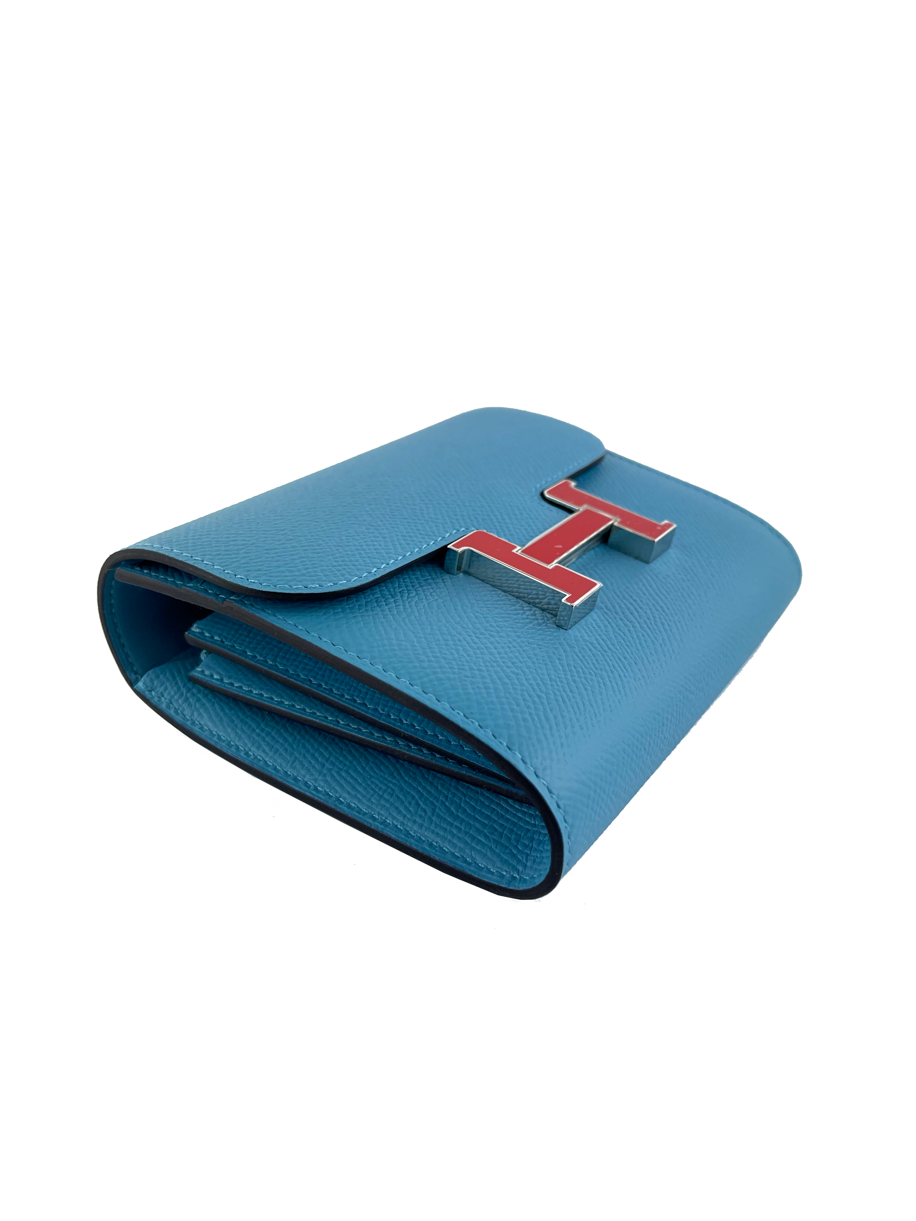 Hermes Light Blue Constance Wallet