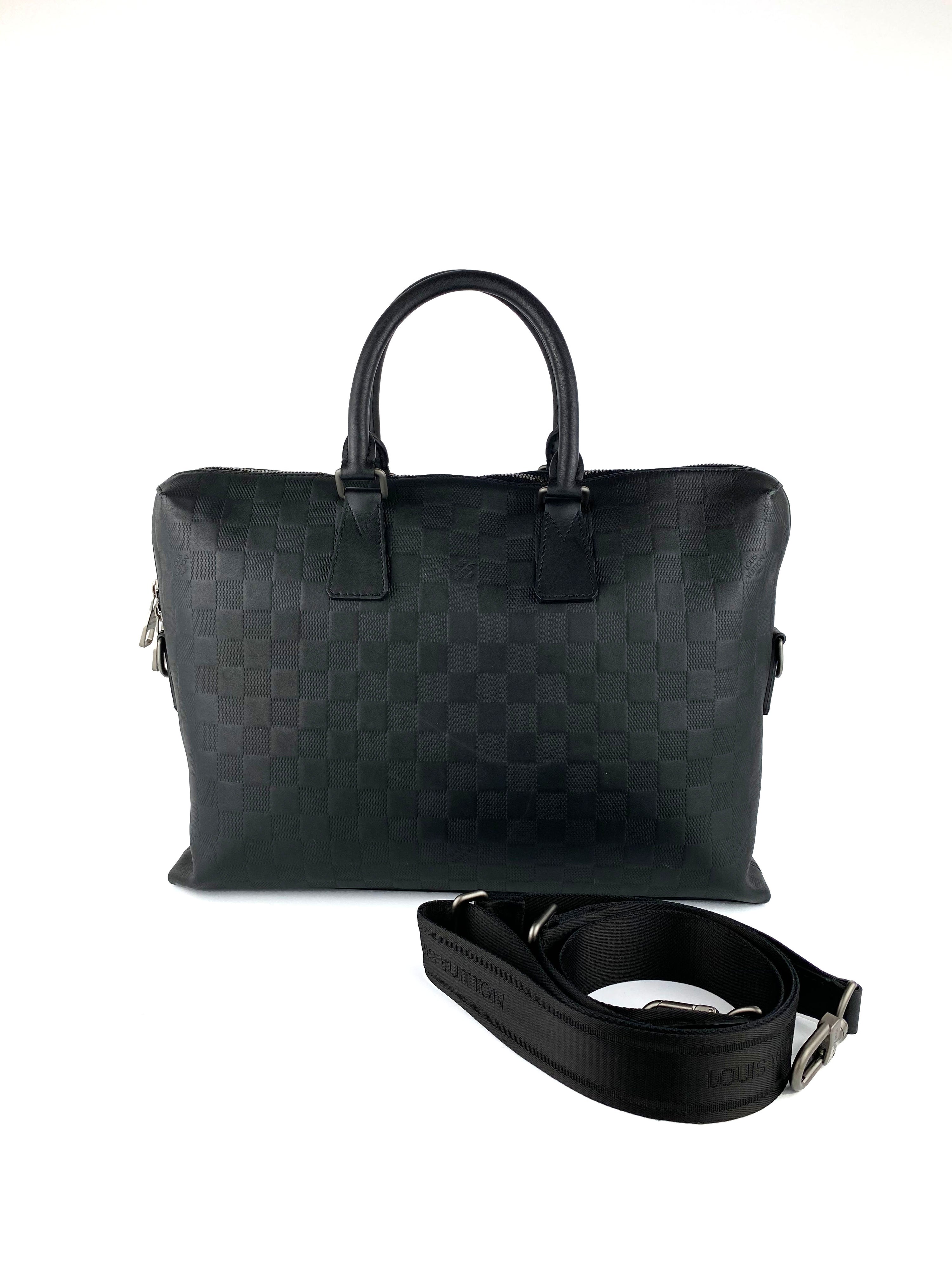 Louis Vuitton Black Damier Infini Business Tote