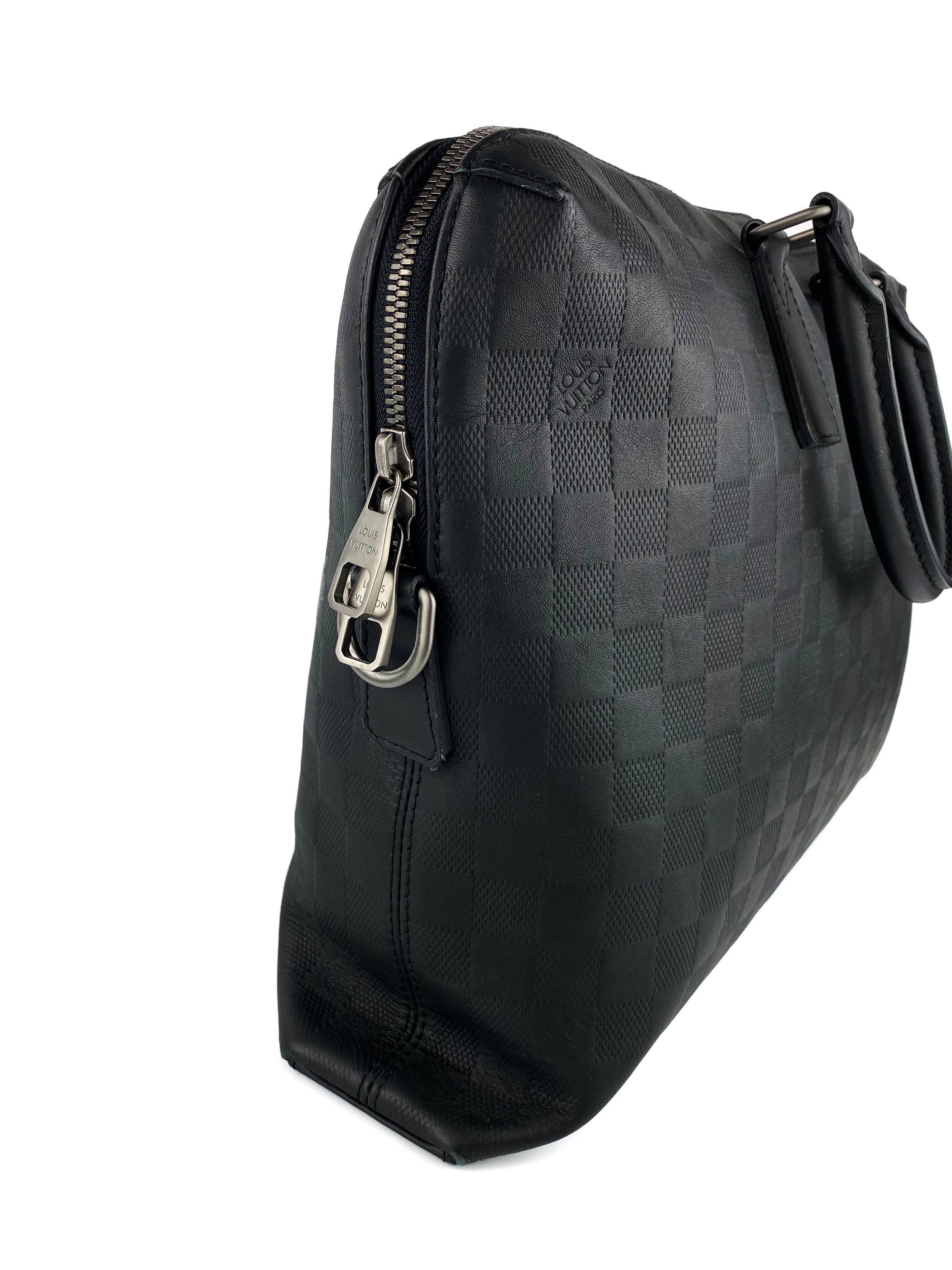 Louis Vuitton Black Damier Infini Business Tote