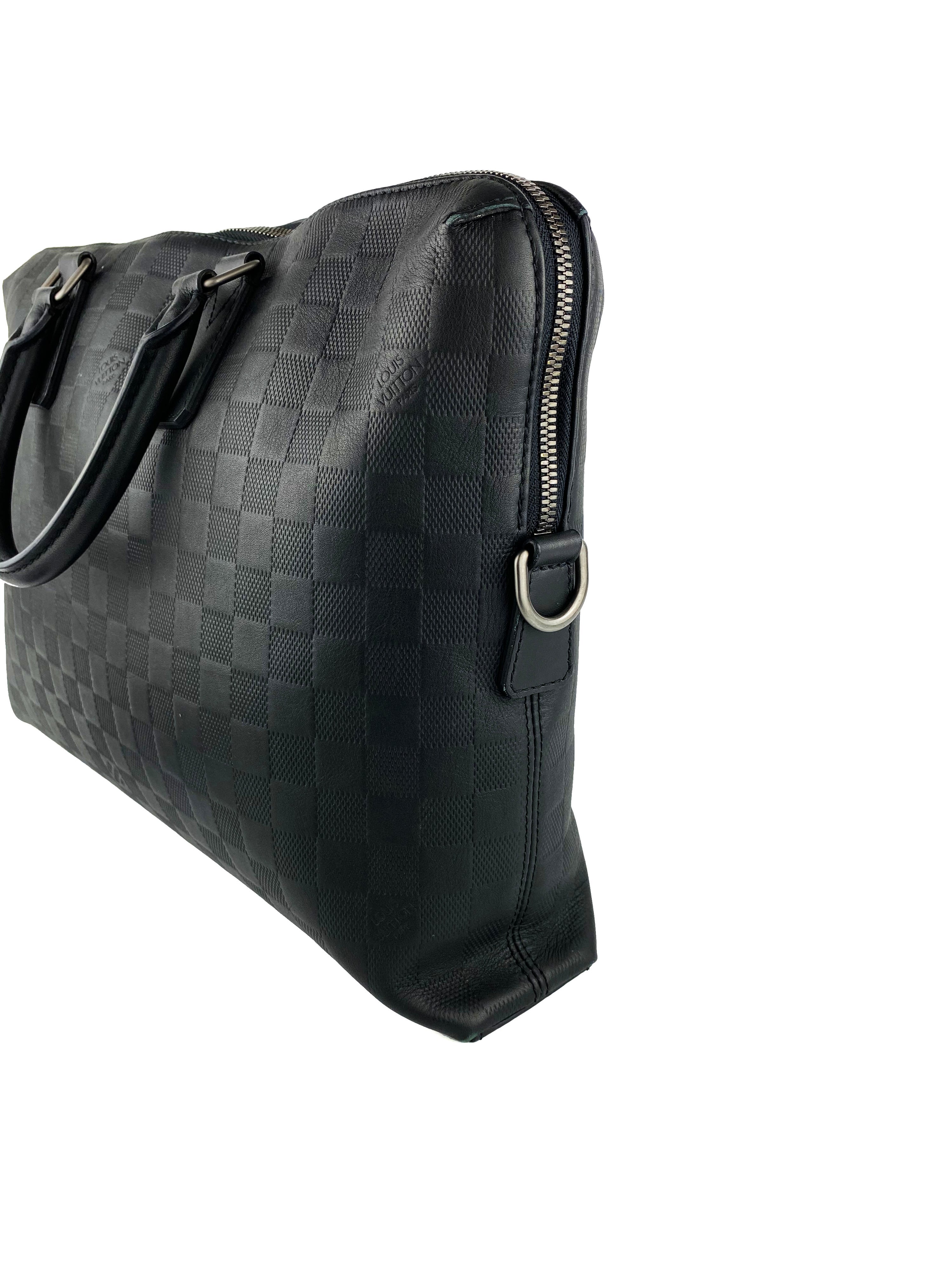 Louis Vuitton Black Damier Infini Business Tote