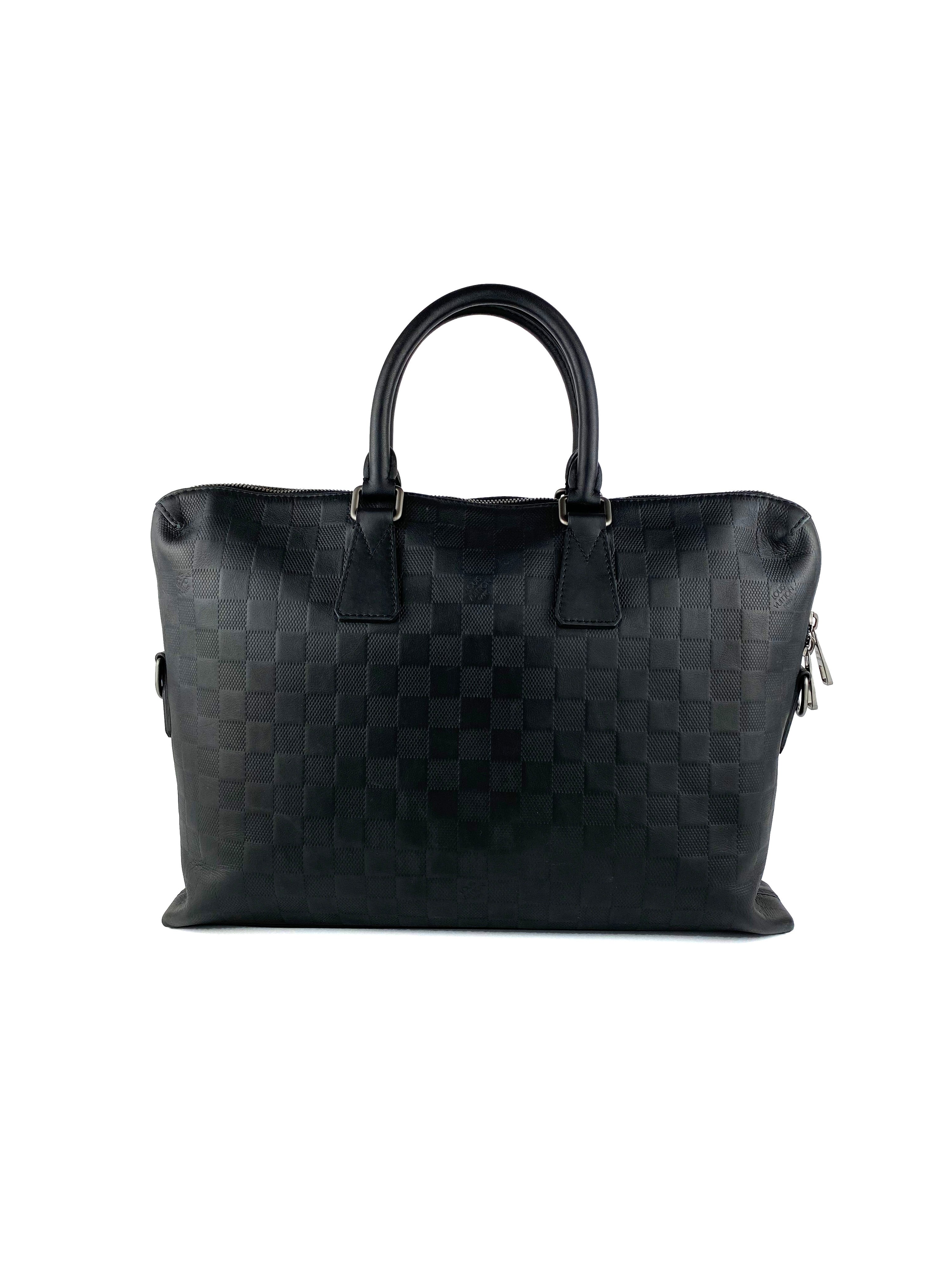 Louis Vuitton Black Damier Infini Business Tote