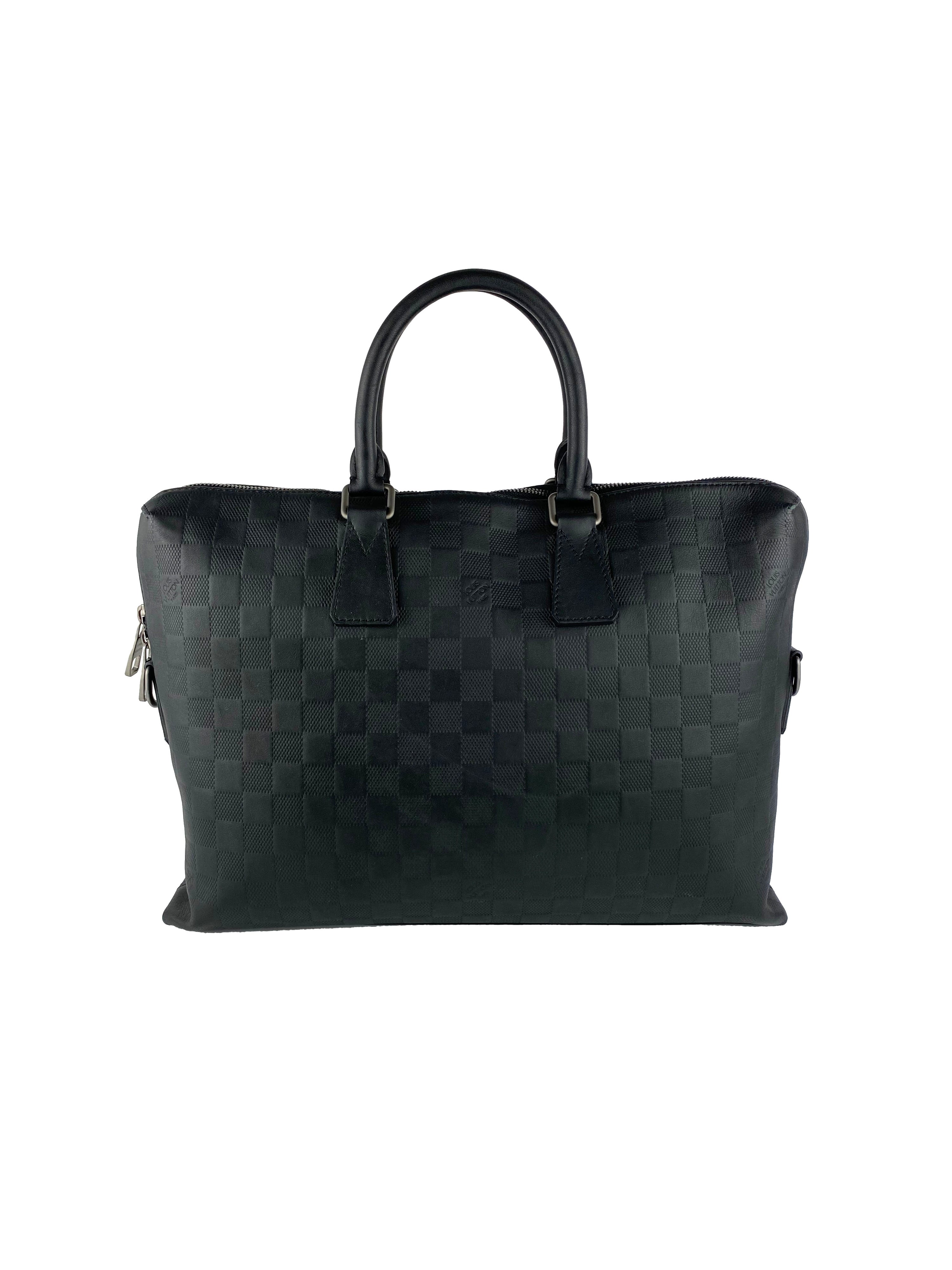 Louis Vuitton Black Damier Infini Business Tote