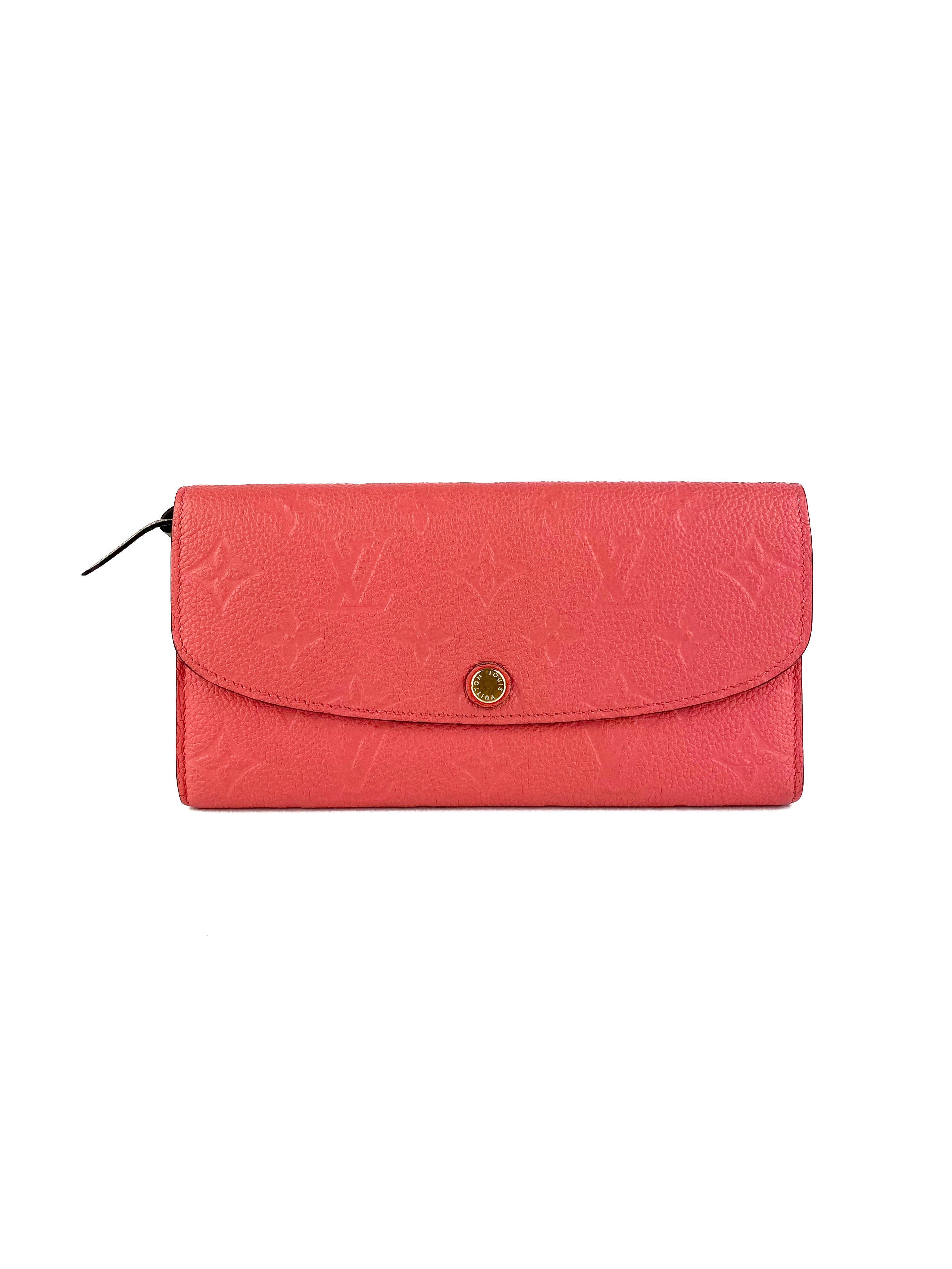 Louis Vuitton Pink Emilie Wallet