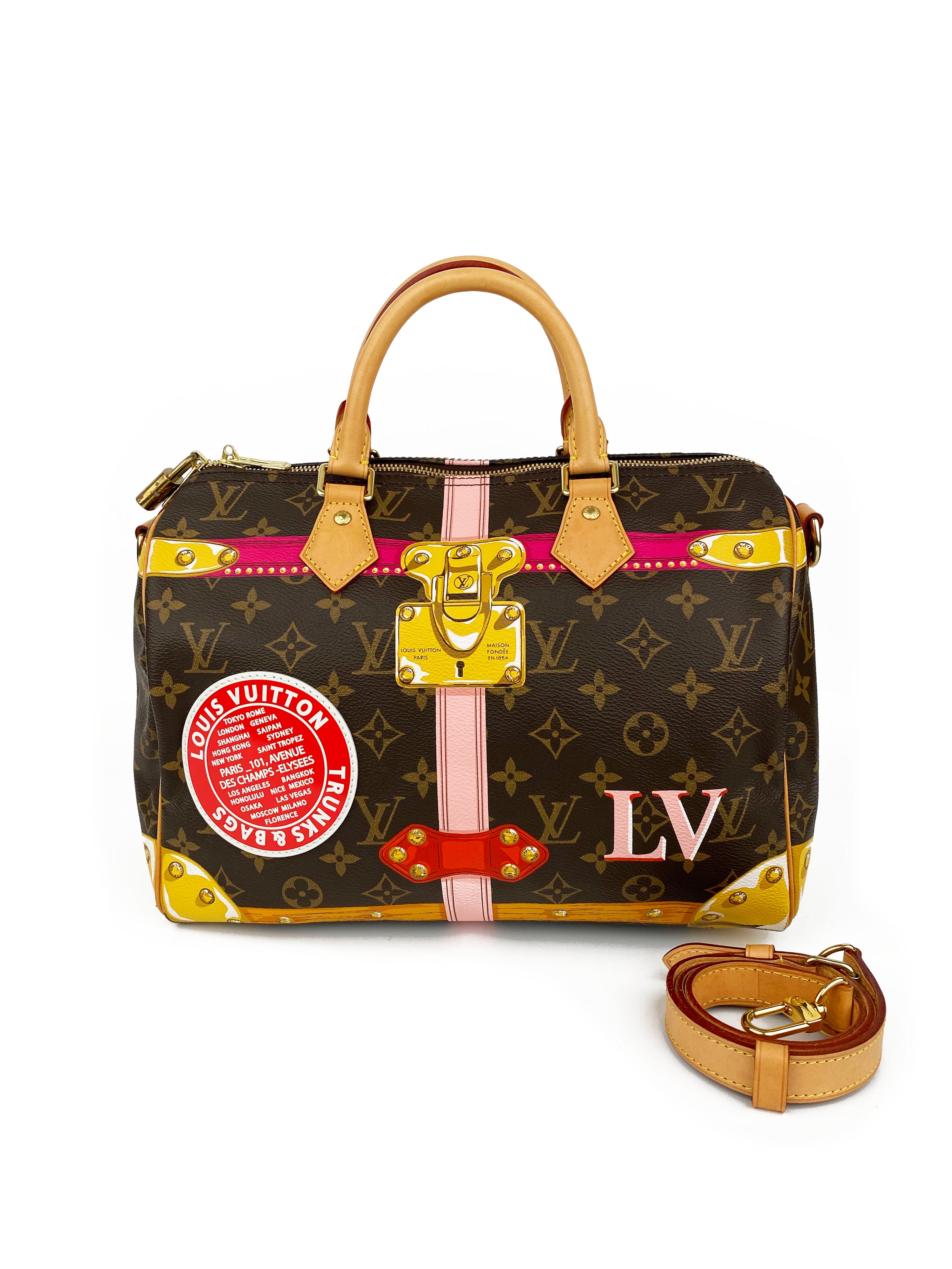 Louis Vuitton Summer Trunks Speedy 30 Bandouliere Bag