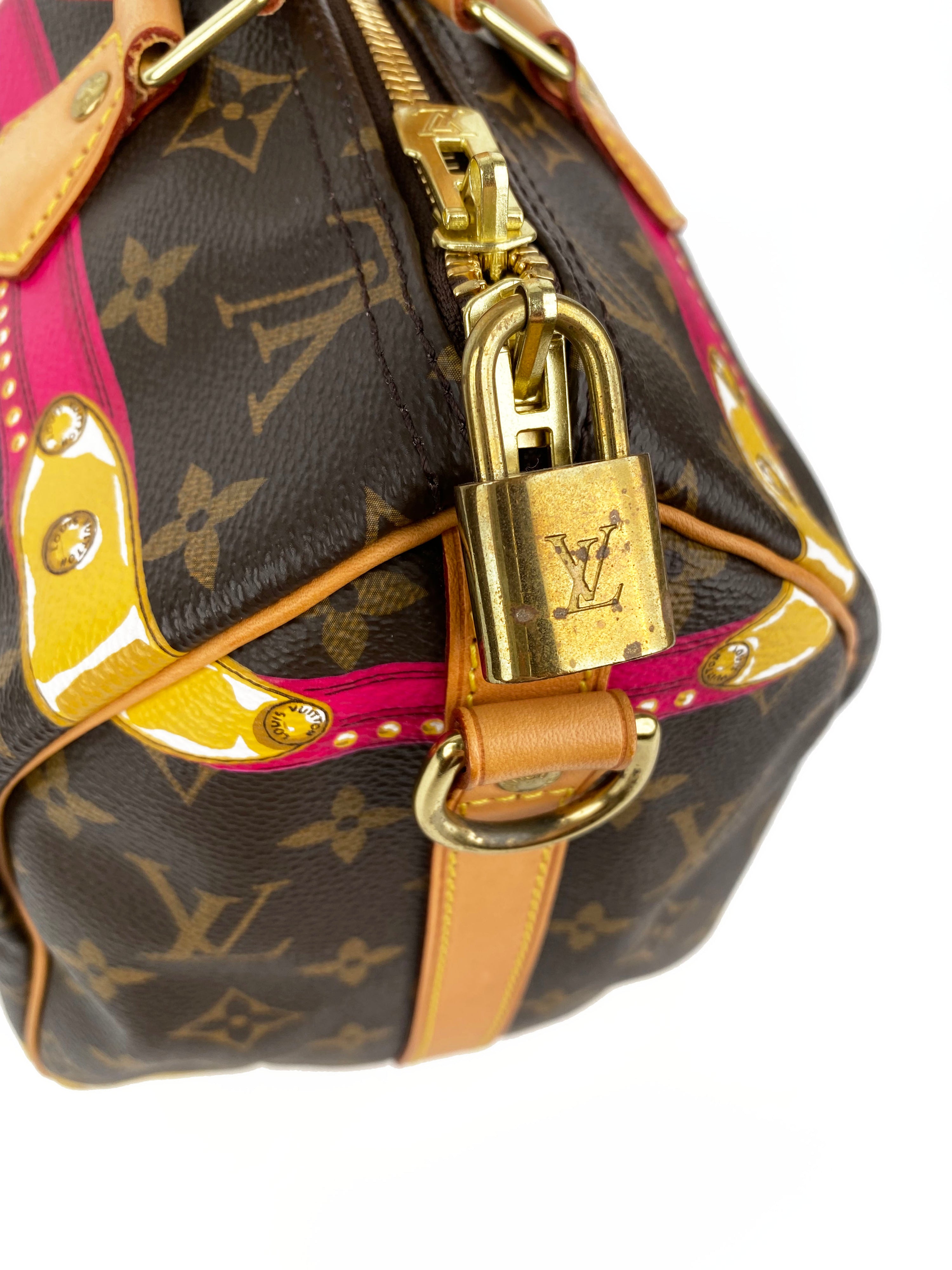 Louis Vuitton Summer Trunks Speedy 30 Bandouliere Bag