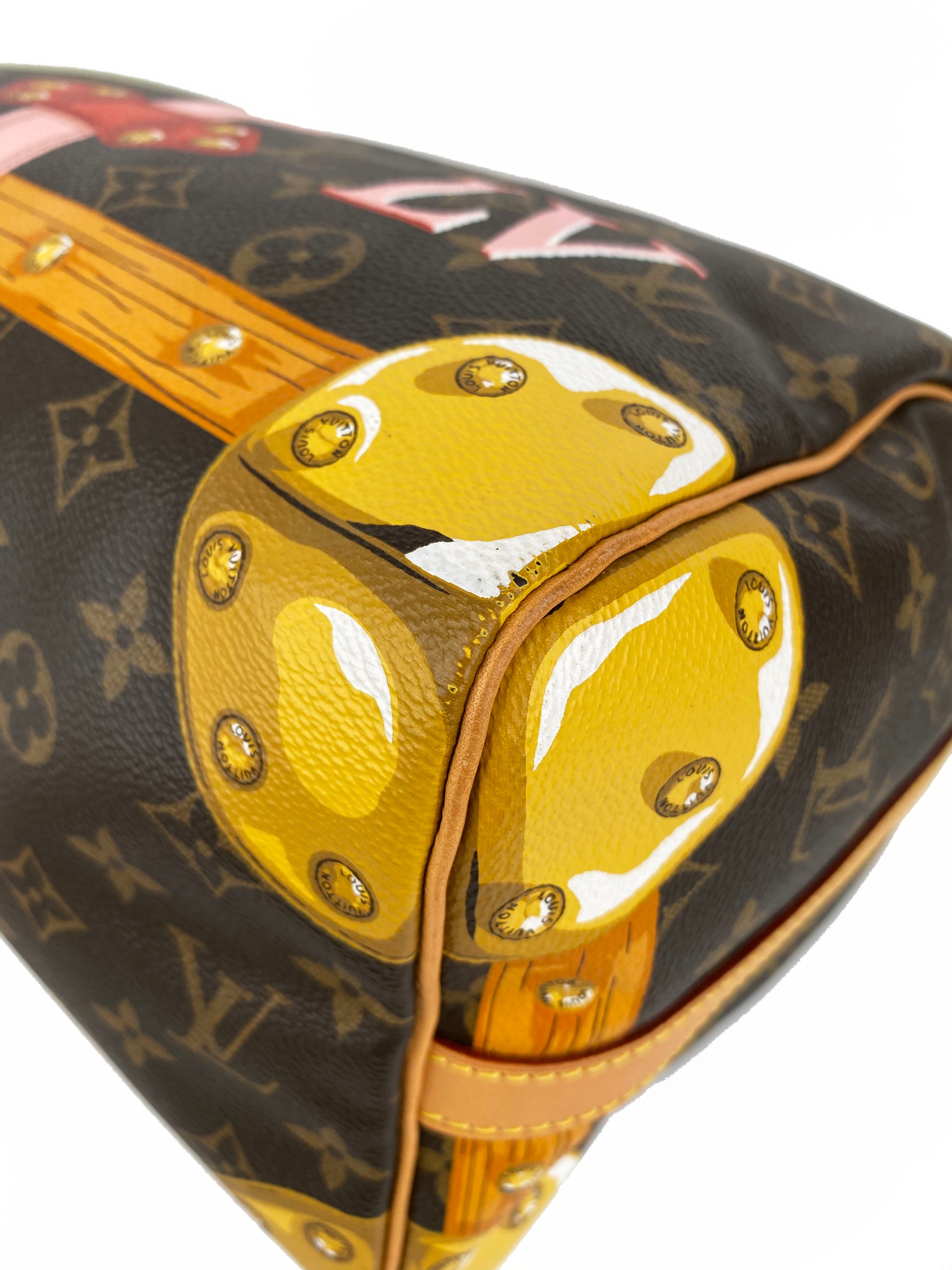 Louis Vuitton Summer Trunks Speedy 30 Bandouliere Bag