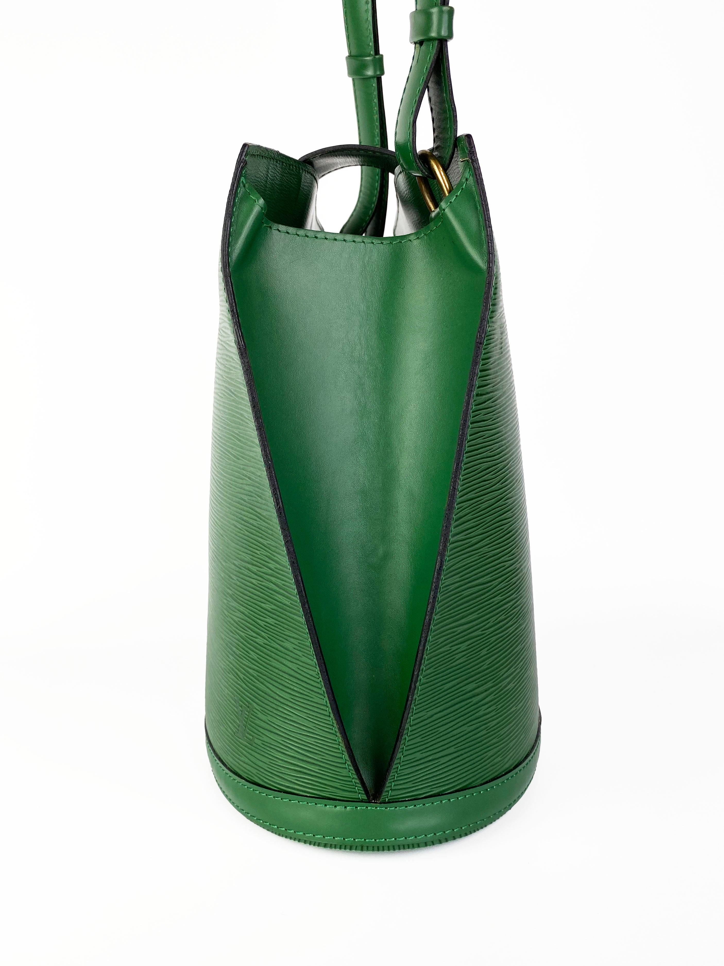 Louis Vuitton Vintage Green Epi Bucket Bag