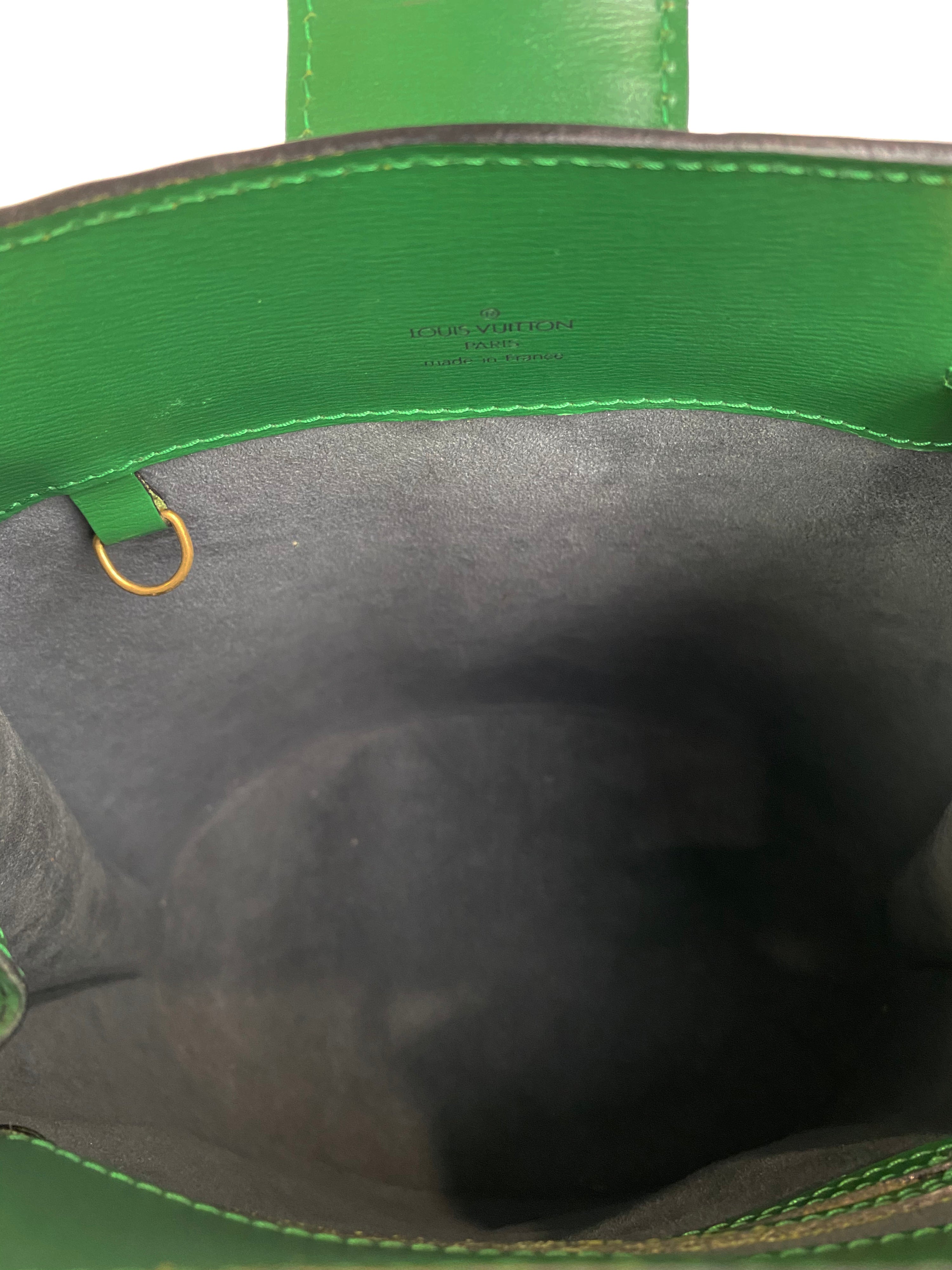 Louis Vuitton Vintage Green Epi Bucket Bag