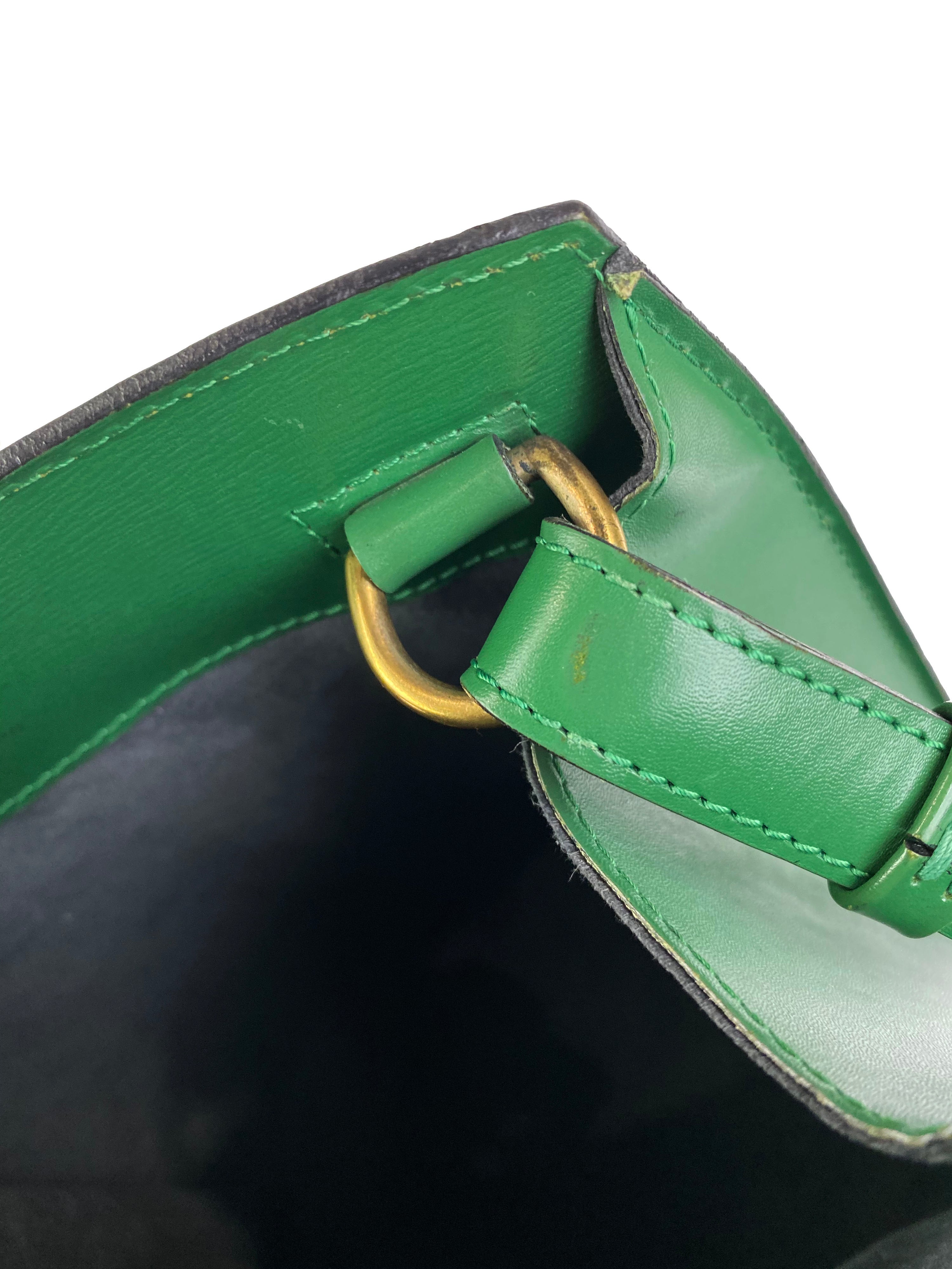 Louis Vuitton Vintage Green Epi Bucket Bag