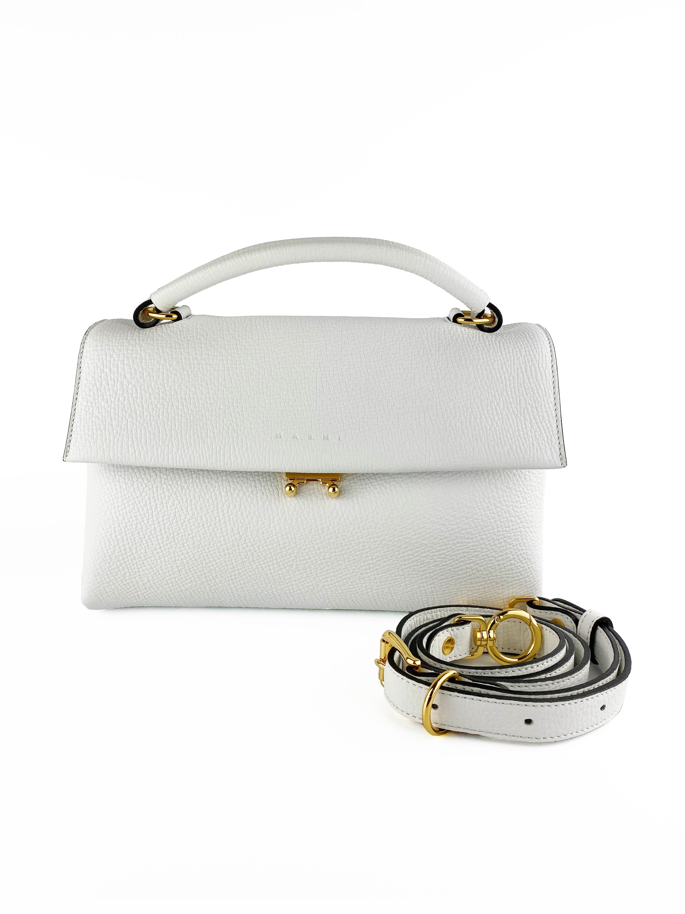 Marni Pannier White Trunk Bag