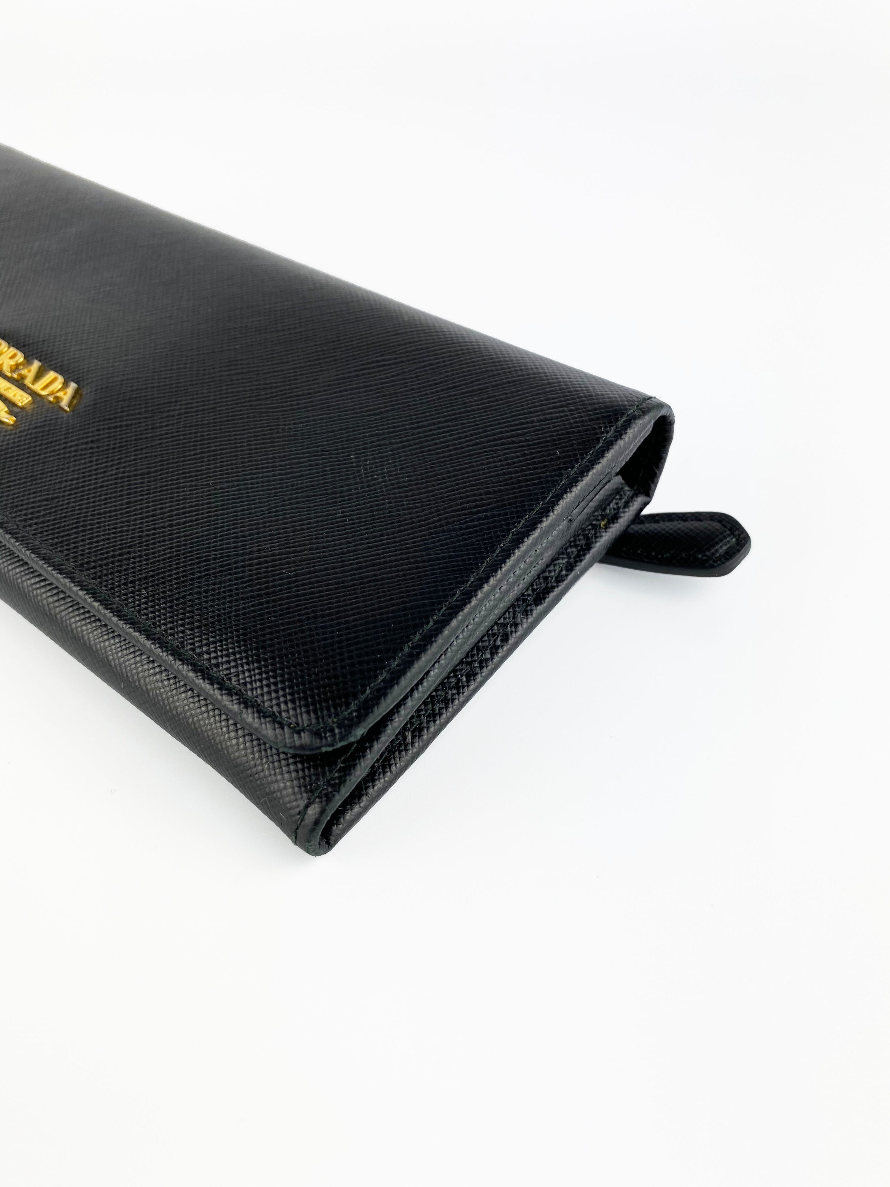 Prada Black Saffiano Wallet