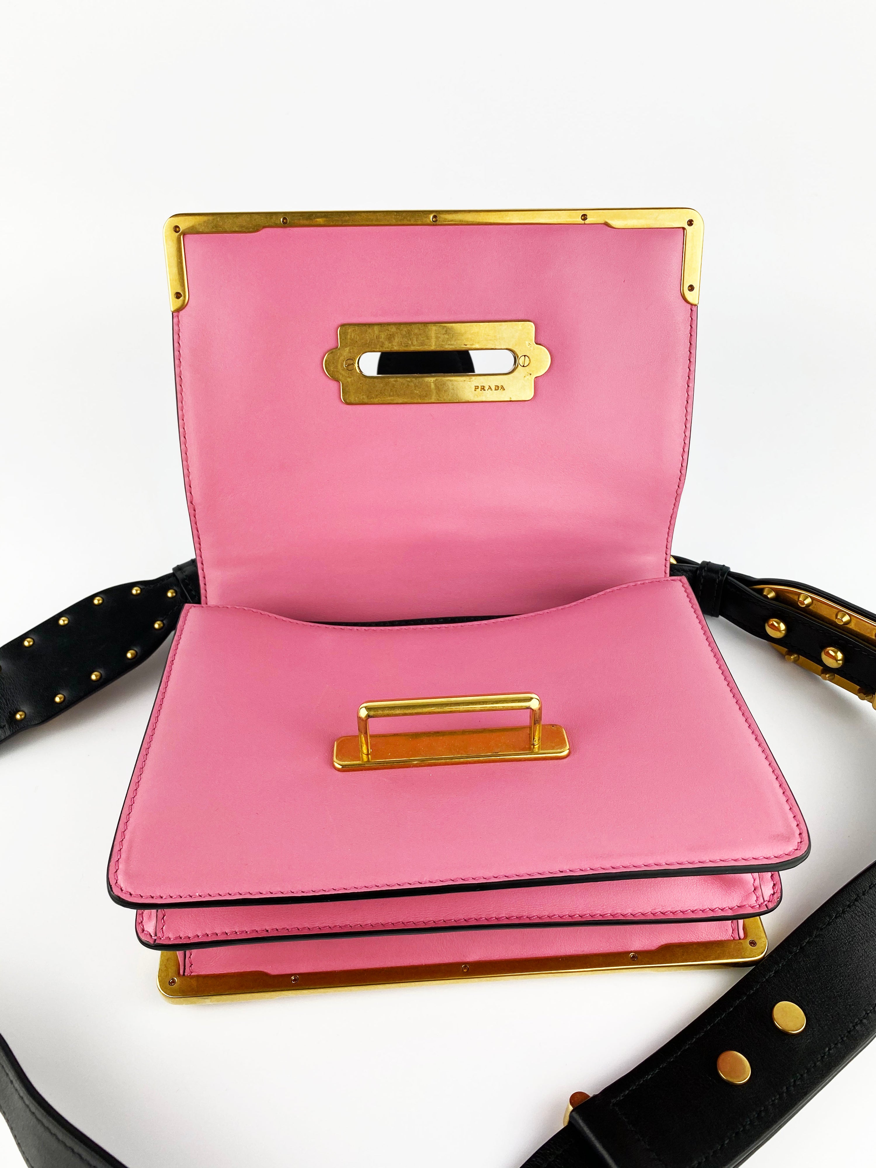 Prada Pink Cahier Clutch