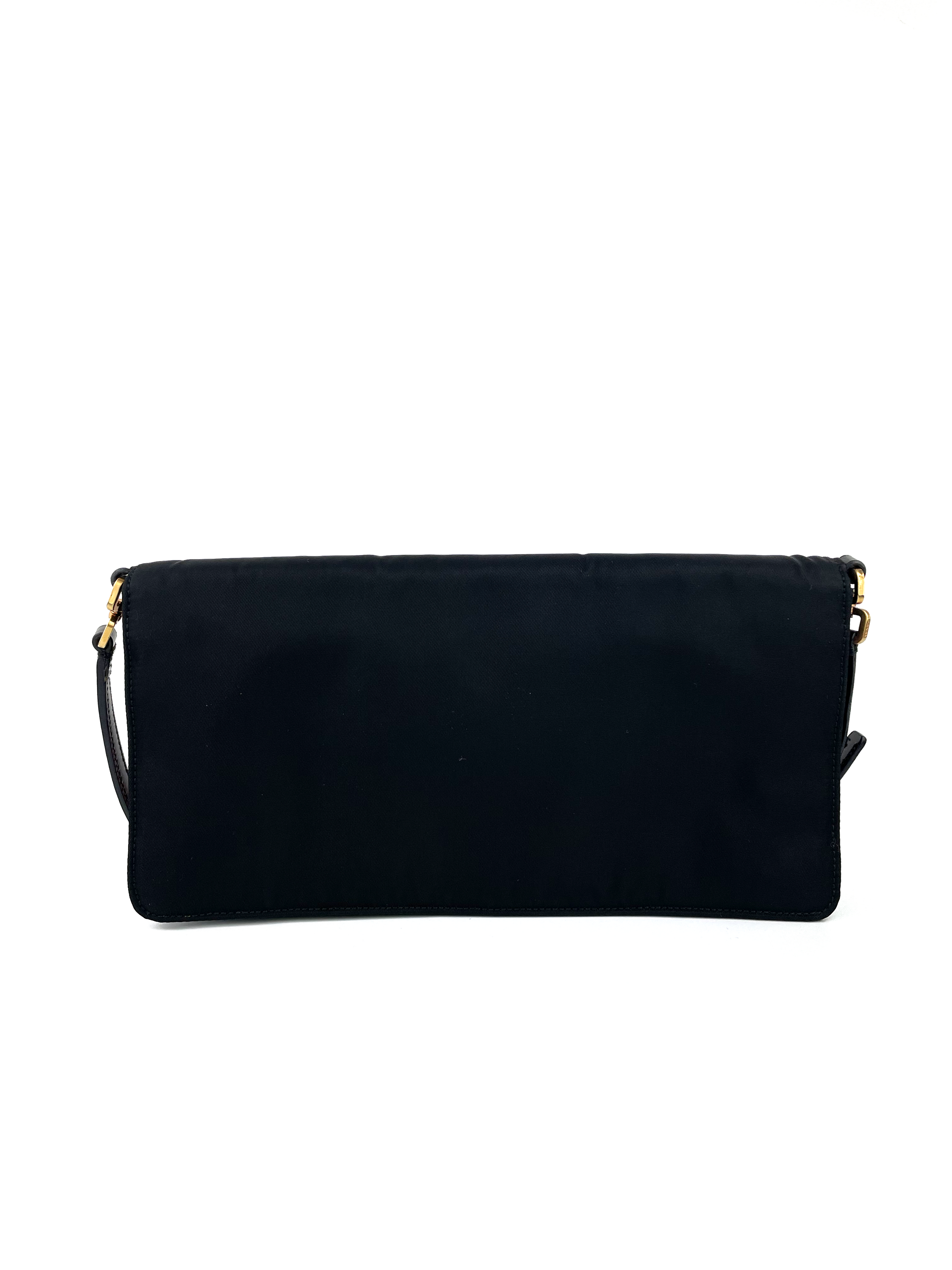 Prada Black Nylon Clutch