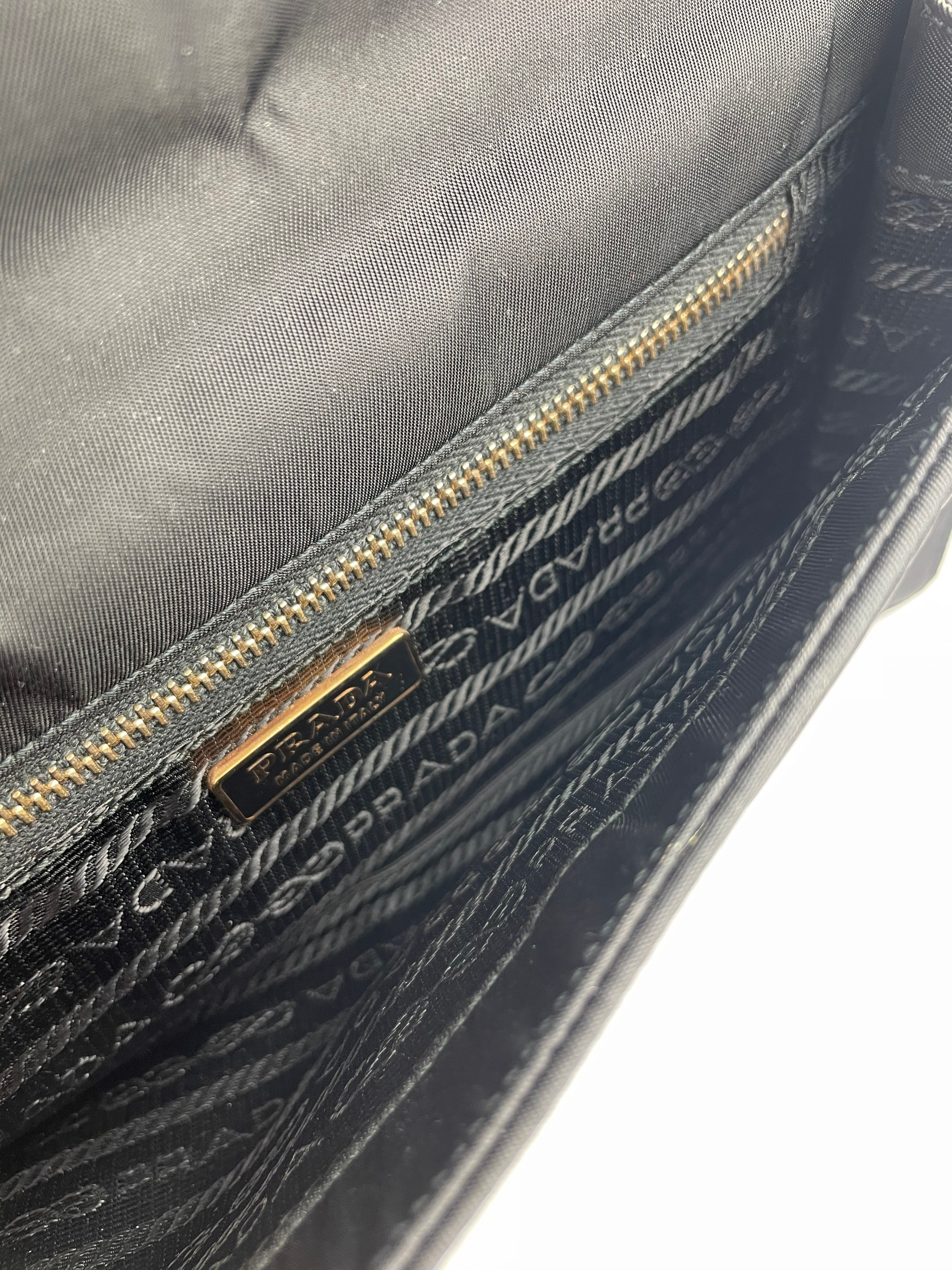 Prada Black Nylon Clutch