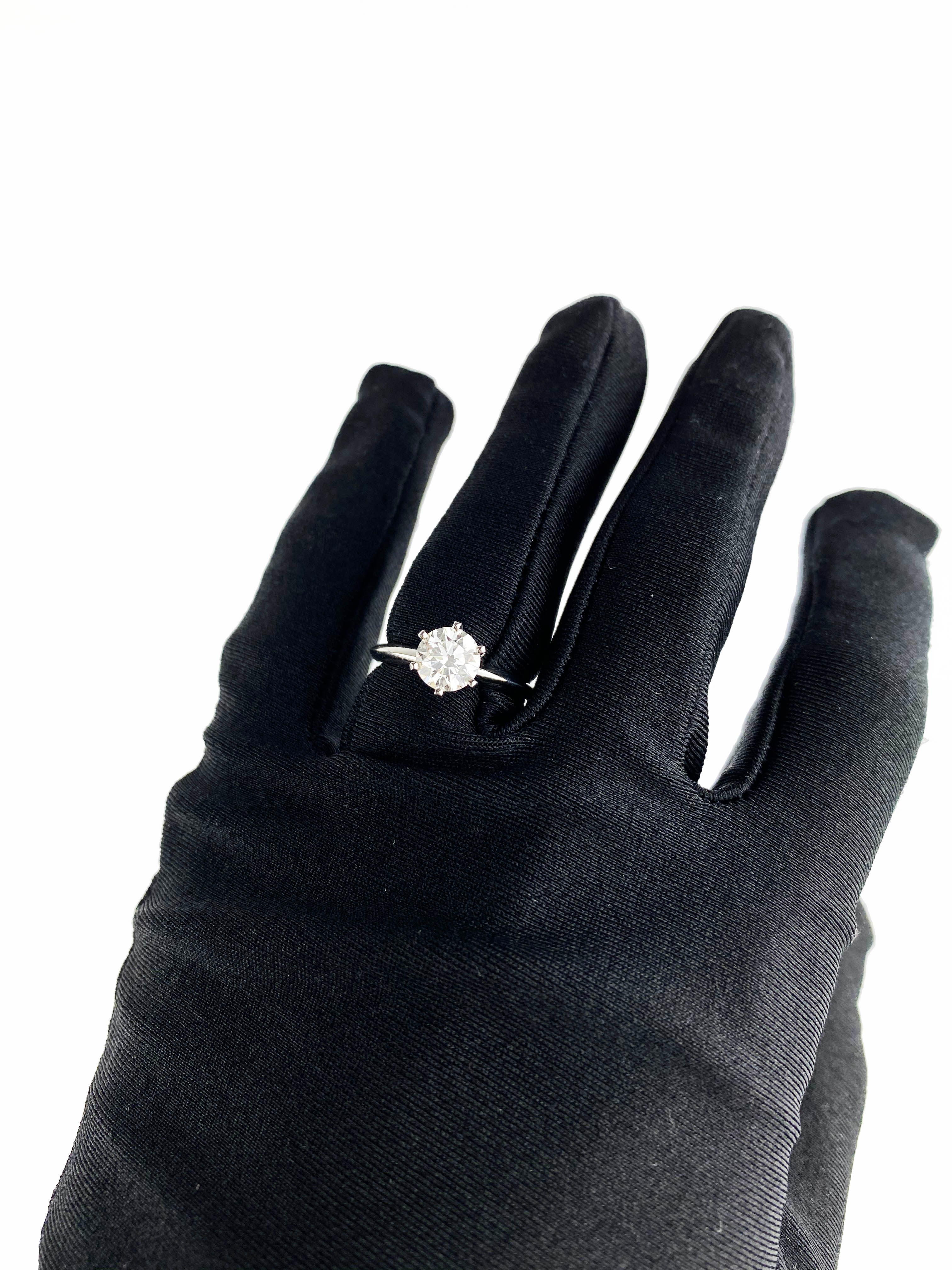 Tiffany  Co 1.04 Carat Diamond Engagement Ring