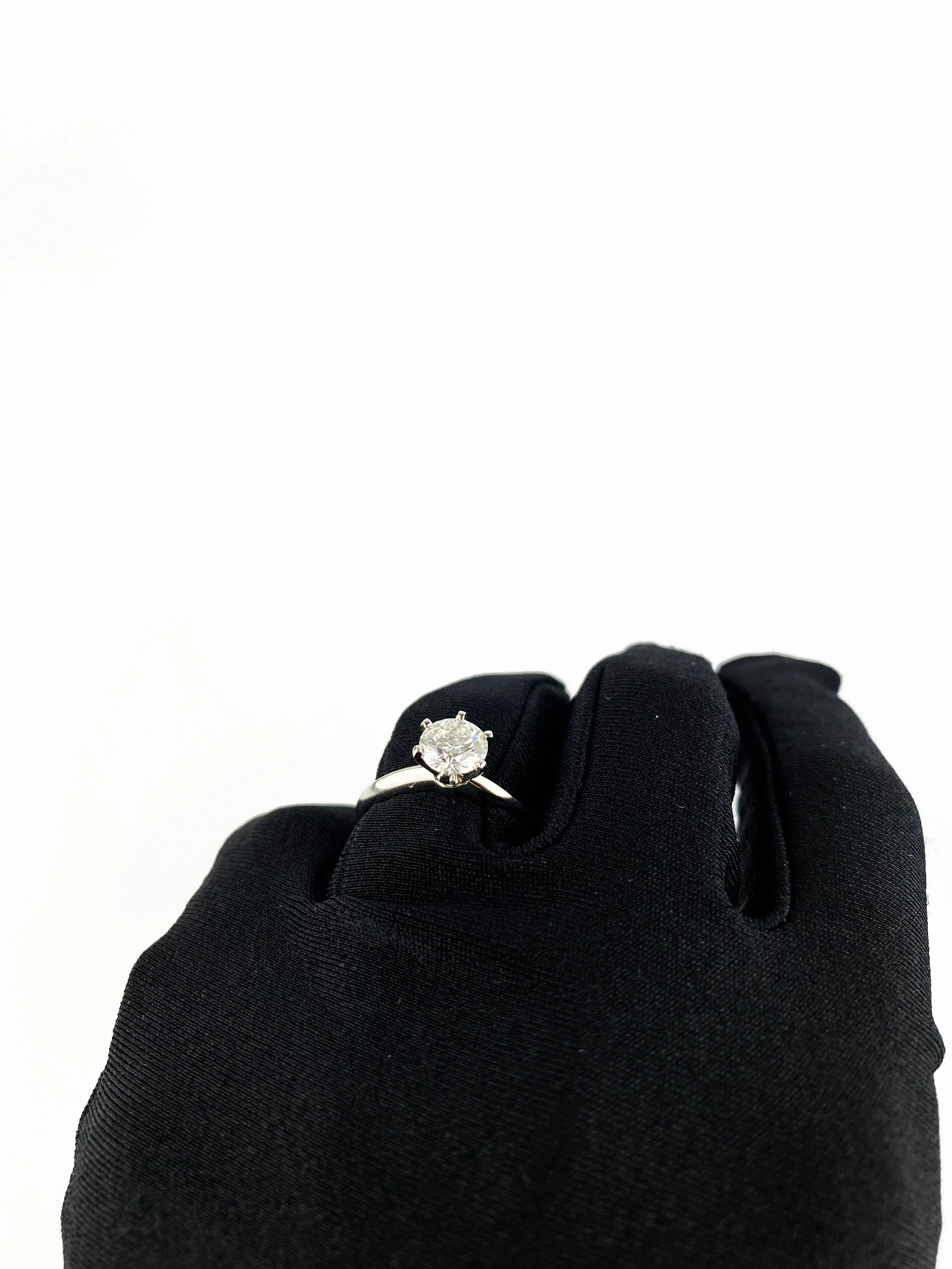Tiffany  Co 1.04 Carat Diamond Engagement Ring