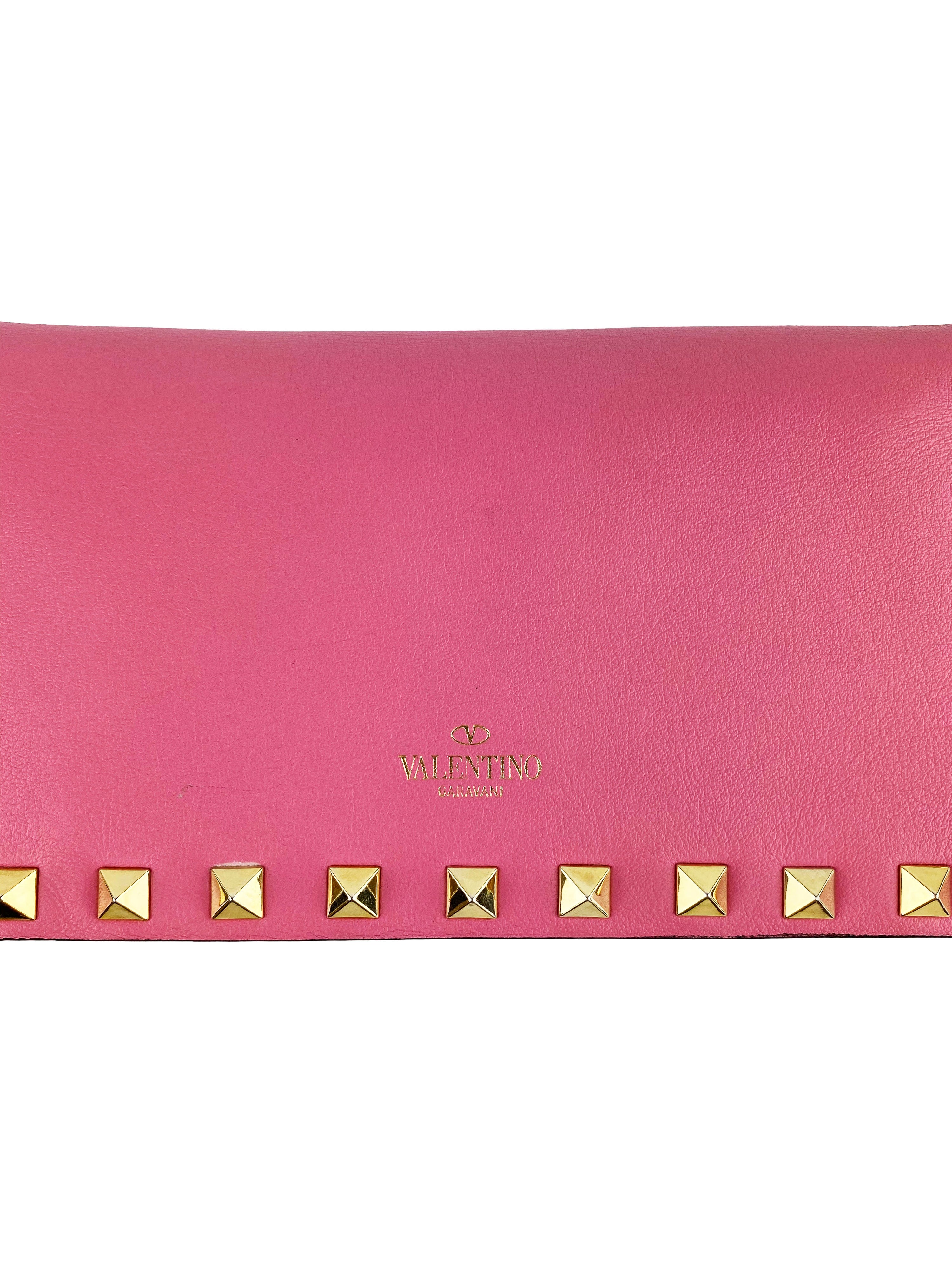 Valentino Pink Rockstud Wallet