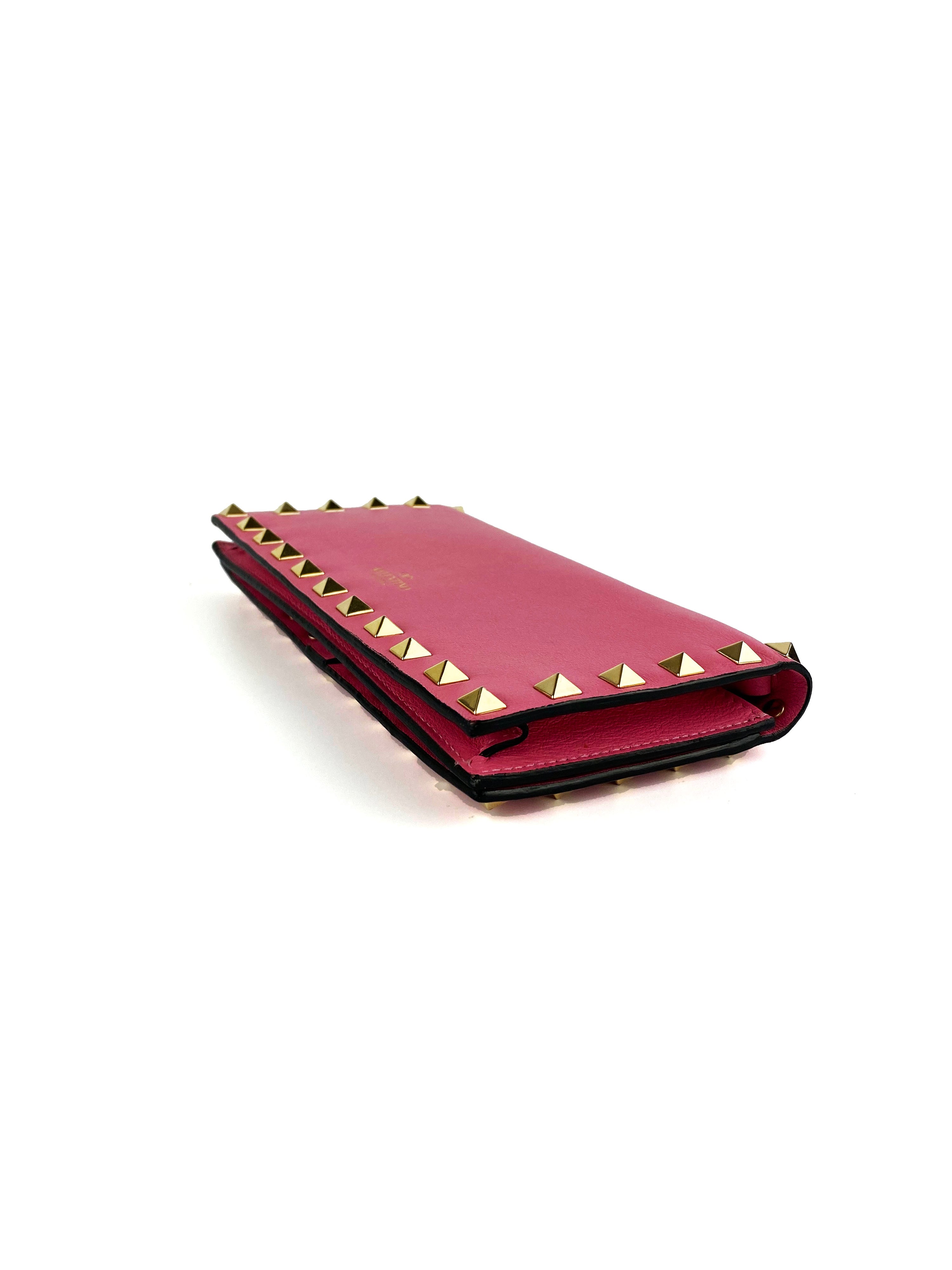 Valentino Pink Rockstud Wallet