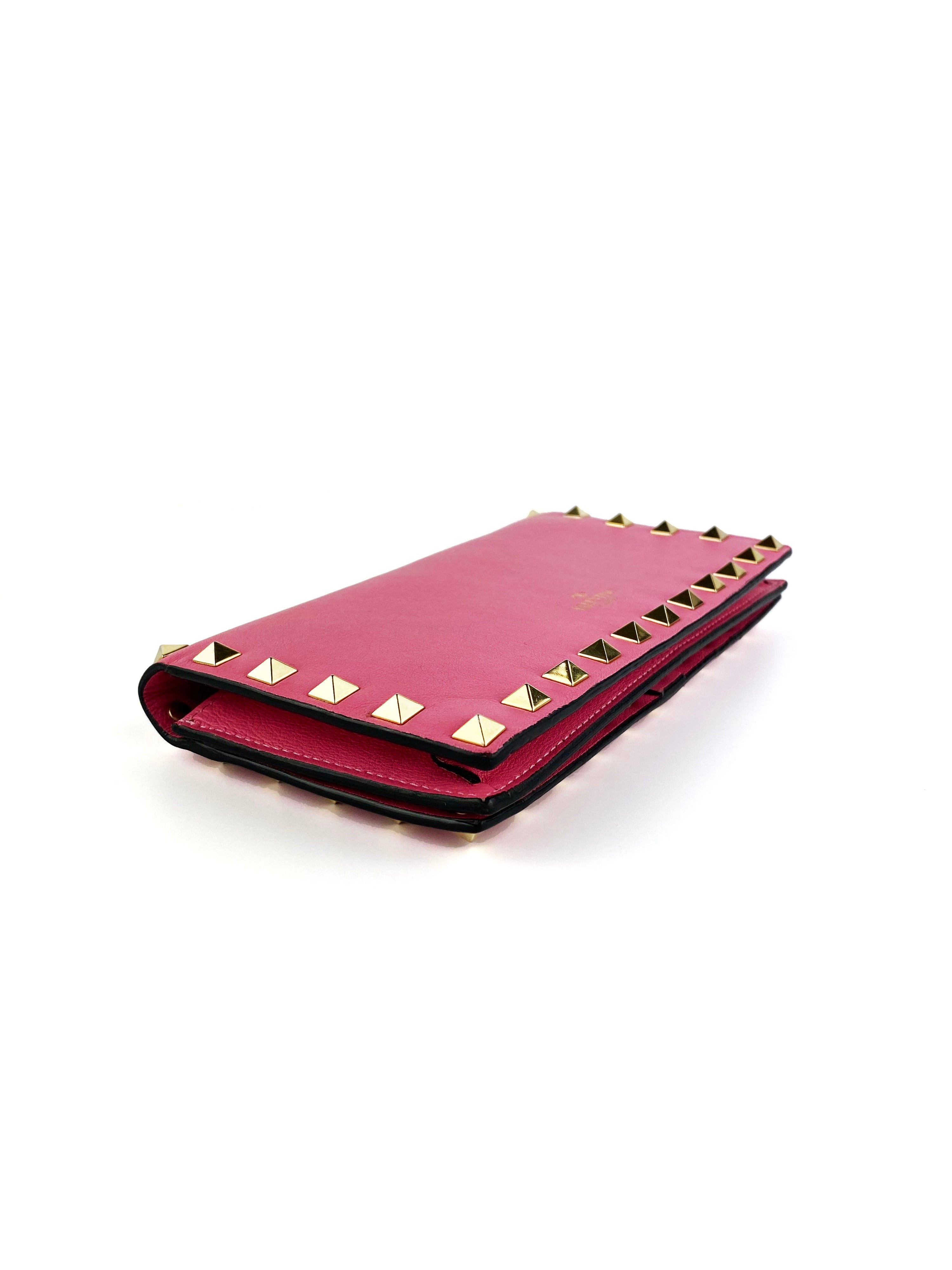 Valentino Pink Rockstud Wallet