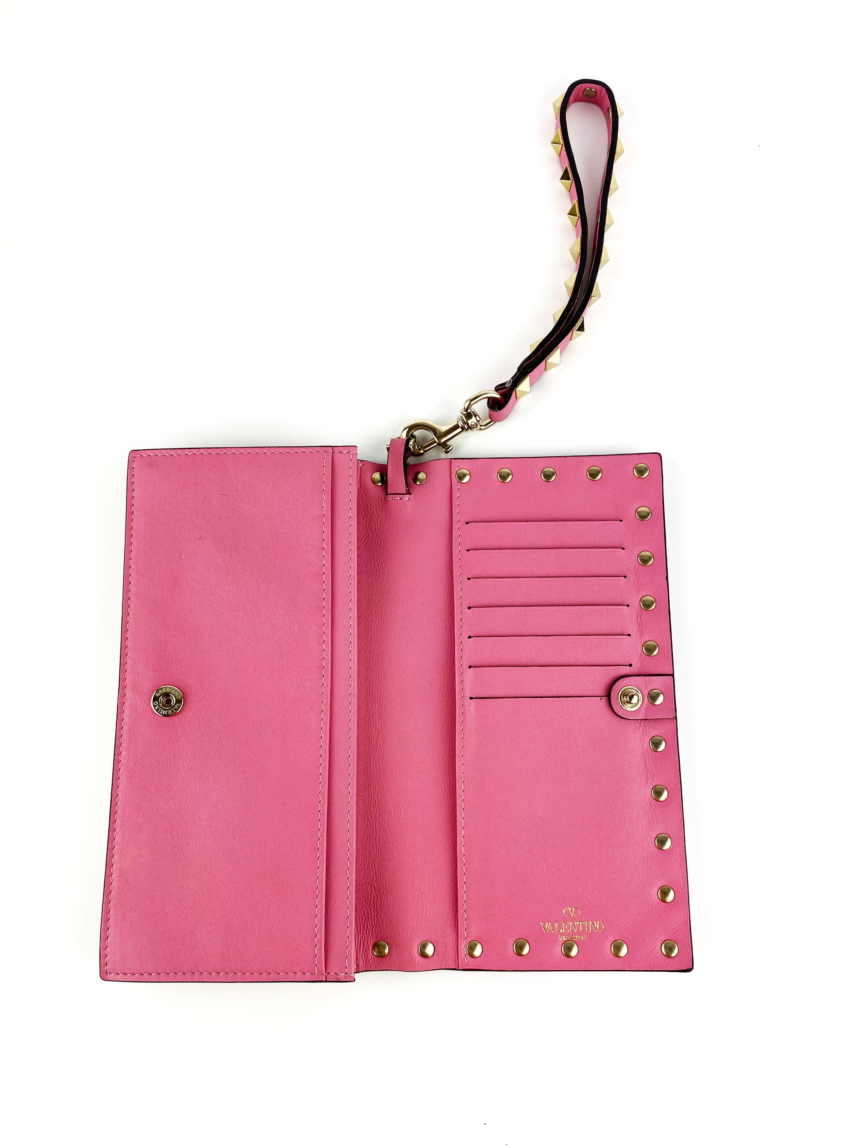 Valentino Pink Rockstud Wallet