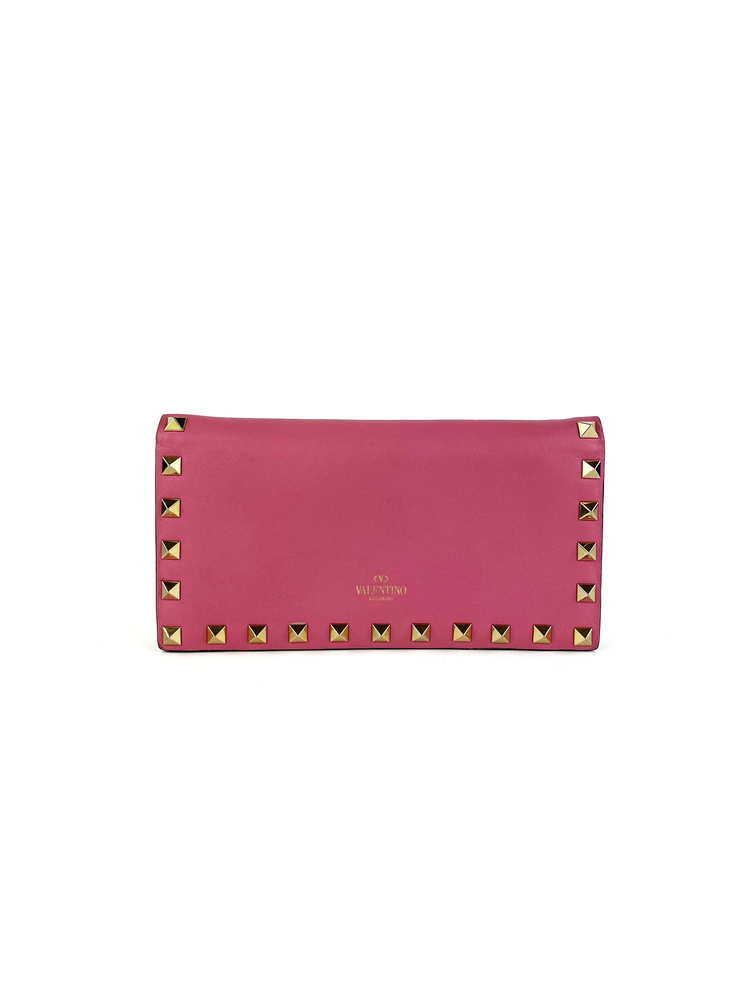 Valentino Pink Rockstud Wallet