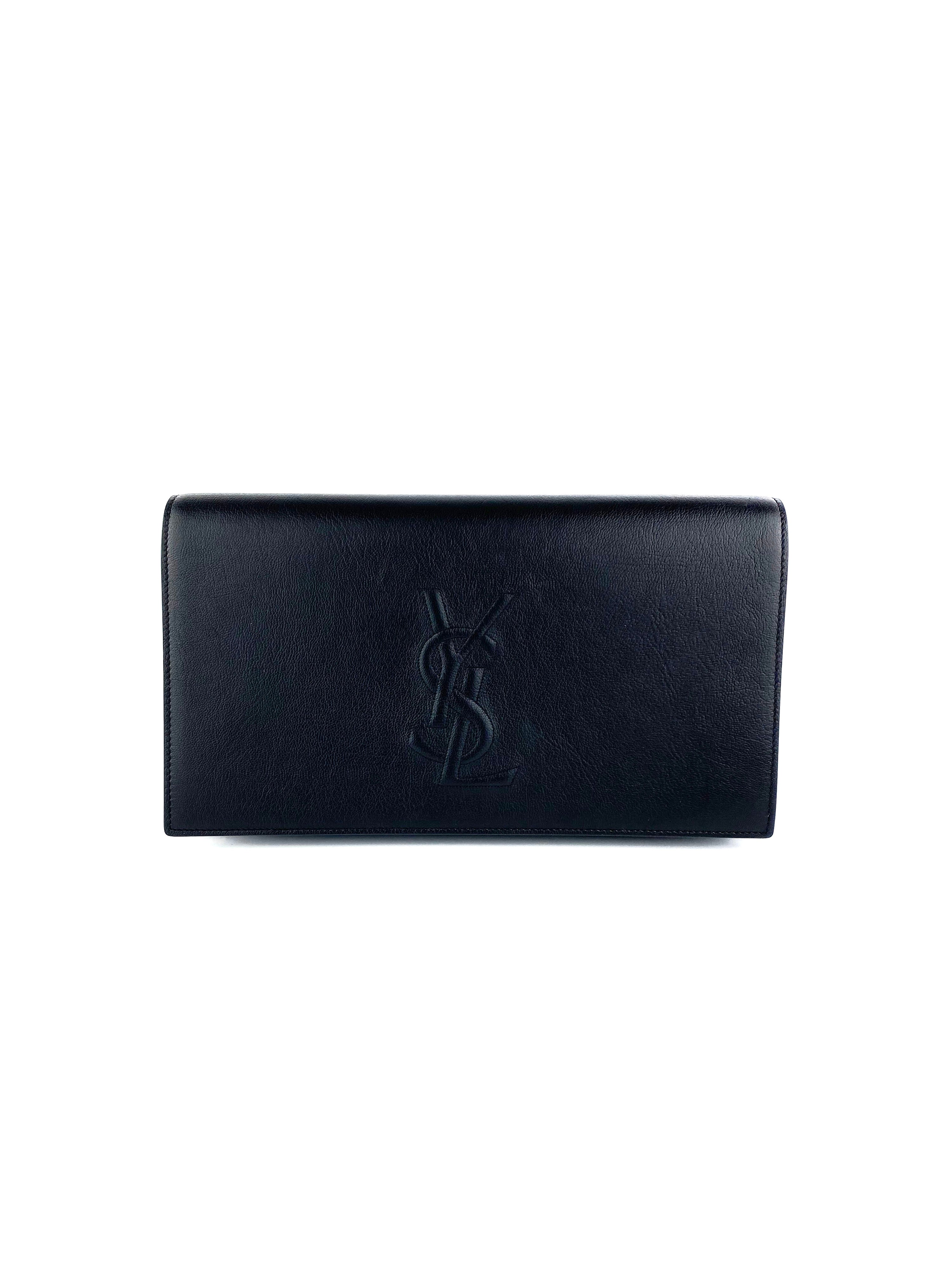 Saint Laurent Black Belle du Jour clutch